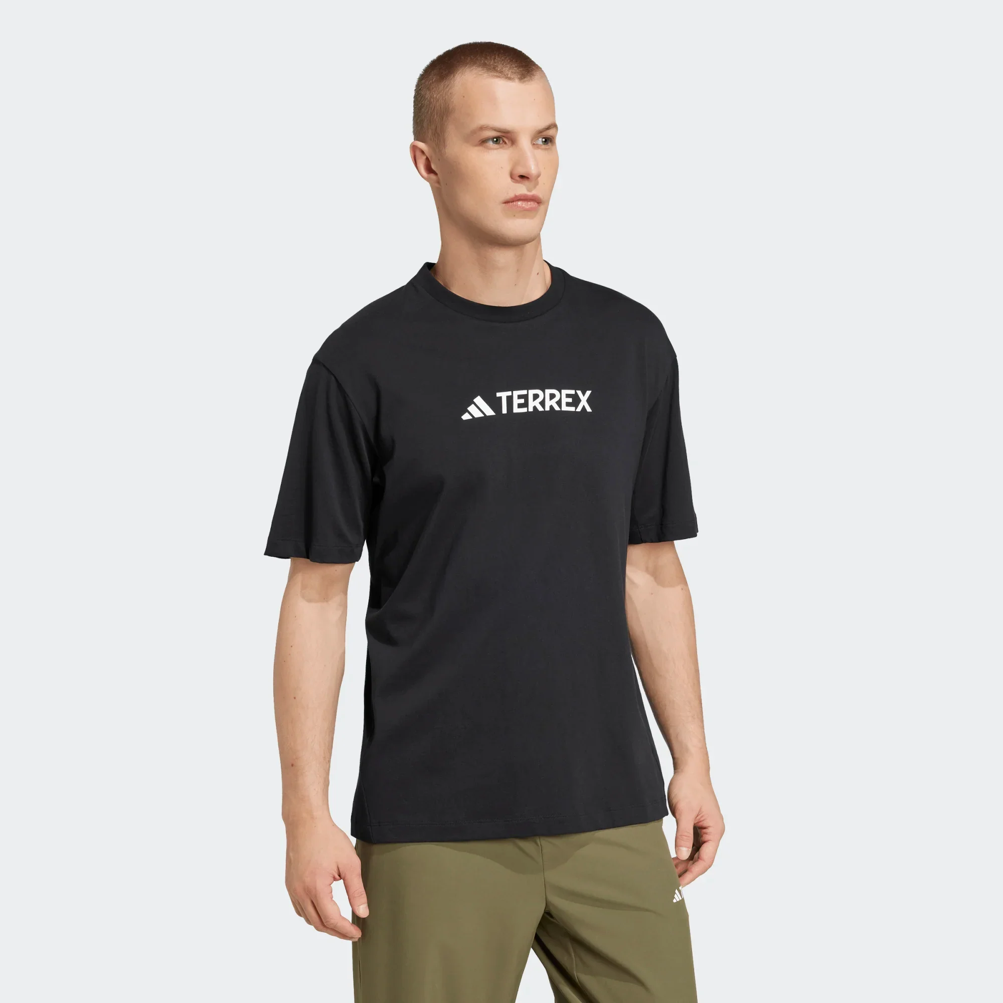 Adidas Terrex Logo Tee | Black - Image 3