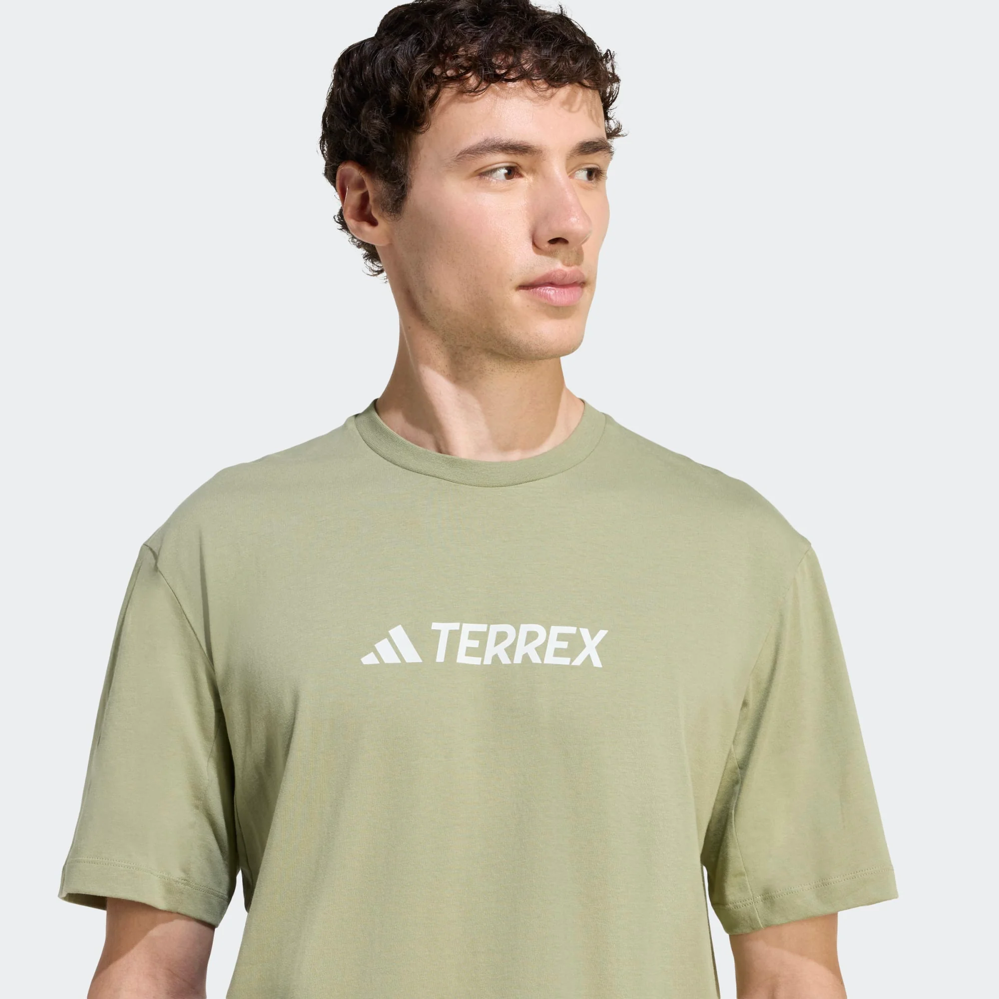 Adidas Terrex Logo Tee | Tent Green - Image 4
