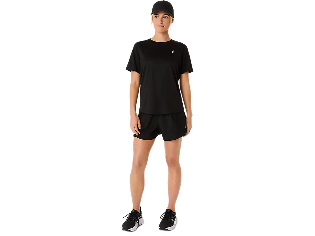 Asics Womens Core SS Top | Performance Black - Image 6
