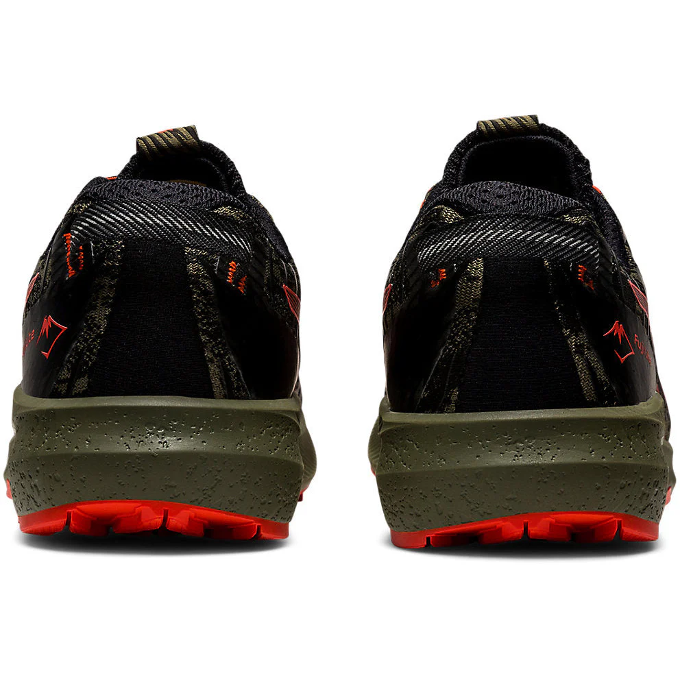 ASICS MENS FUJI LITE 3 | MANTLE GREEN/CHERRY TOMATO - Image 5