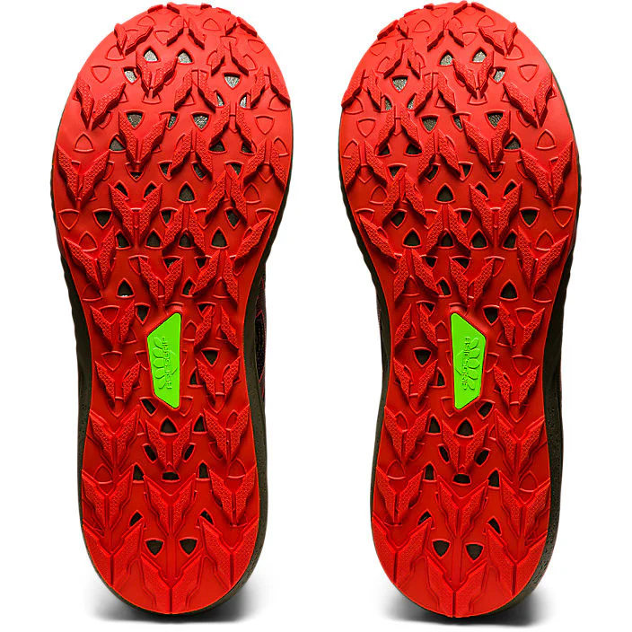 ASICS MENS FUJI LITE 3 | MANTLE GREEN/CHERRY TOMATO - Image 7