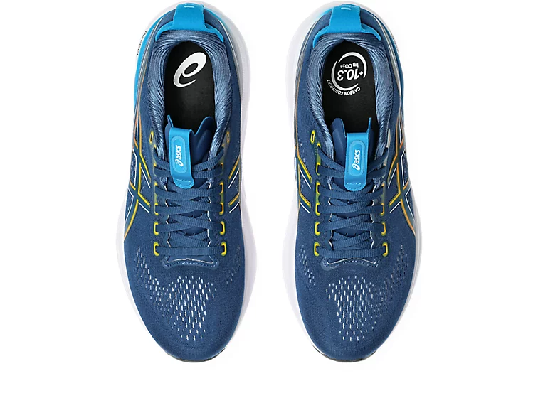 Asics Mens Gel Kayano 32 | Twilight Blue/Anzu - Image 4
