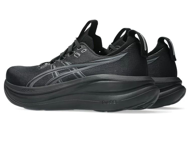 Asics Mens Gel-Nimbus 28 | Black/Graphite Grey - Image 5