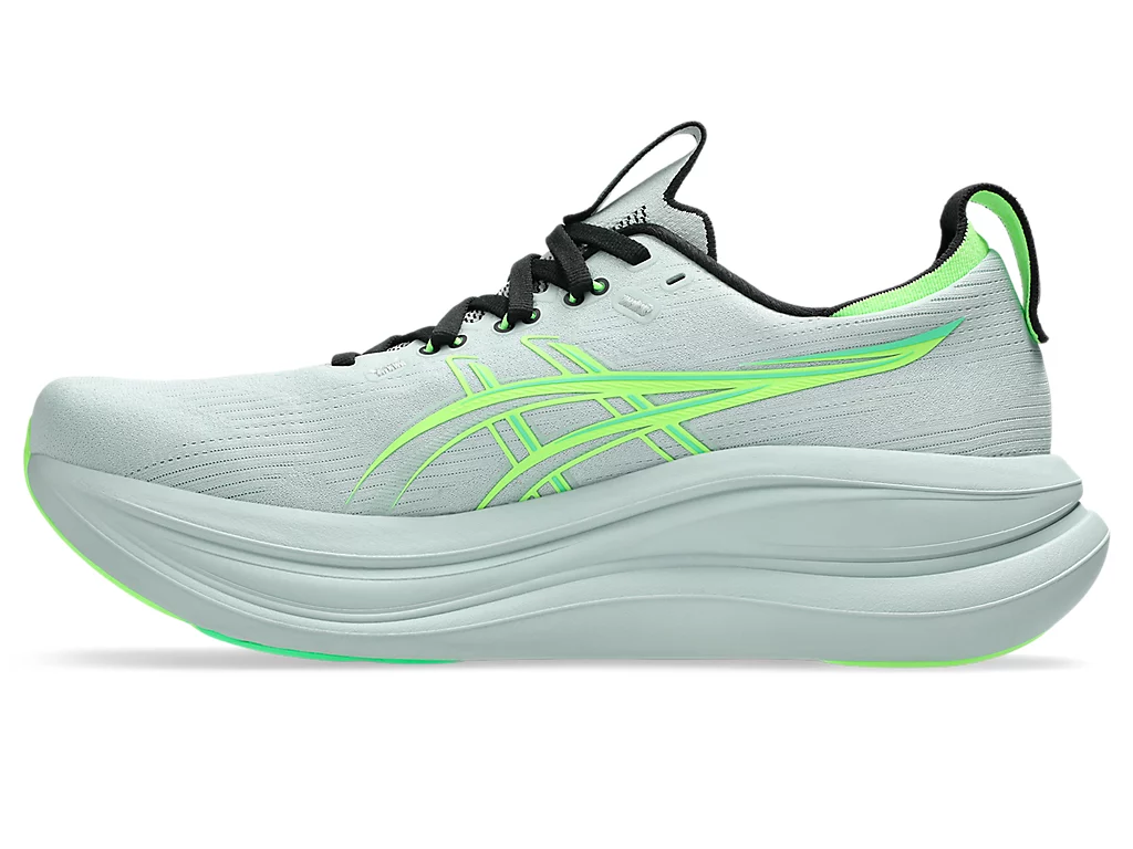 Asics Mens Gel-Nimbus 28 | Cold Moss/Illuminate Green - Image 3