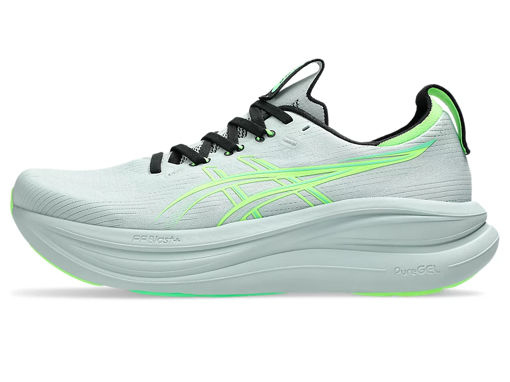 Asics Mens Gel-Nimbus 28 | Cold Moss/Illuminate Green - Image 4