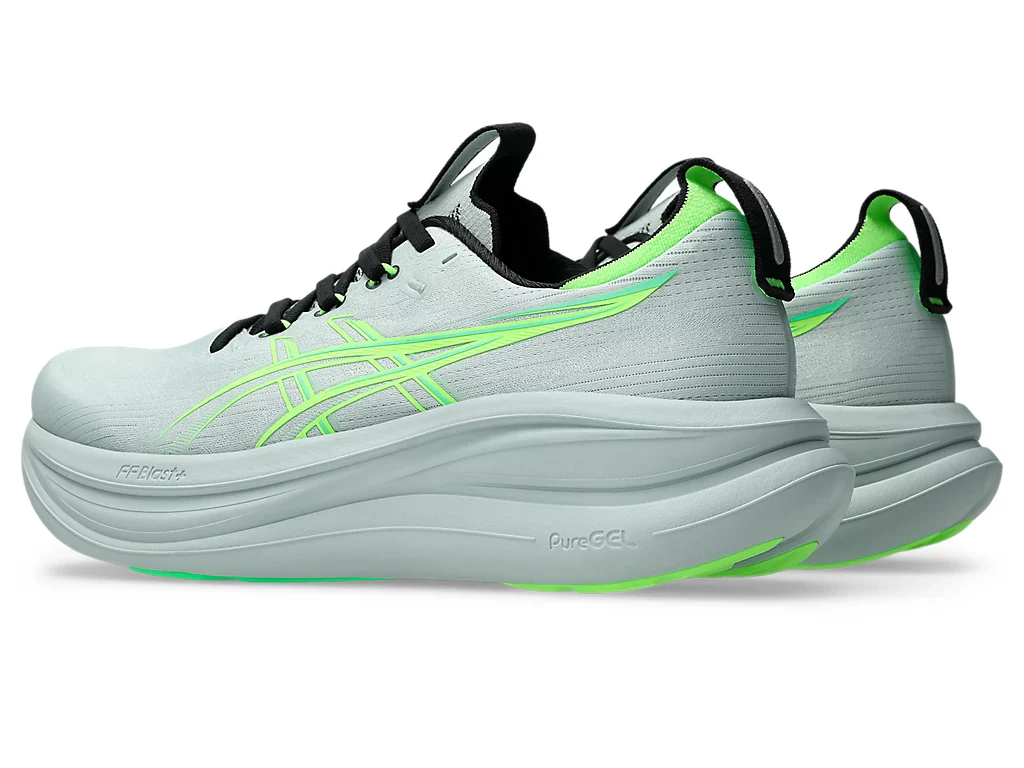 Asics Mens Gel-Nimbus 28 | Cold Moss/Illuminate Green - Image 5