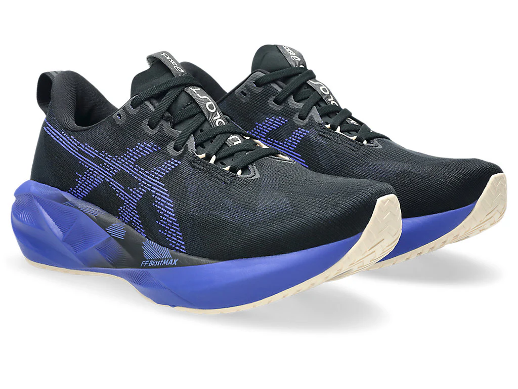 Asics Mens Novablast 5 | Black/Cobalt Burst - Image 3