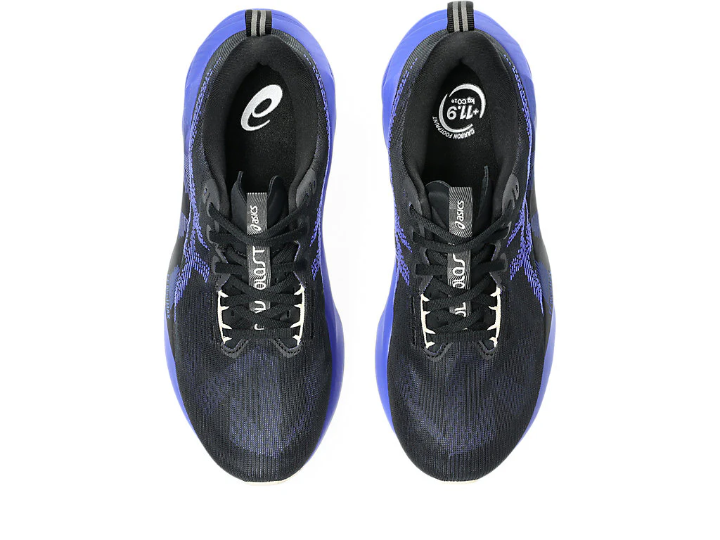 Asics Mens Novablast 5 | Black/Cobalt Burst - Image 7
