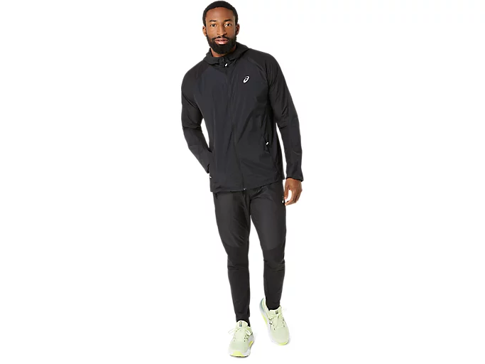 Asics Mens Road Packable Jacket | Black - Image 11