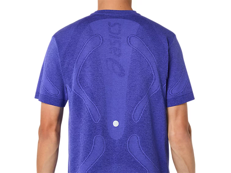 Asics Mens Road Seamless SS Tee | Cobalt Burst - Image 3