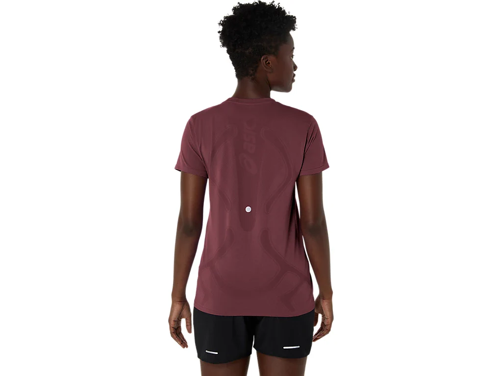 Asics Road Seamless SS Tee | Dark Currant - Image 2