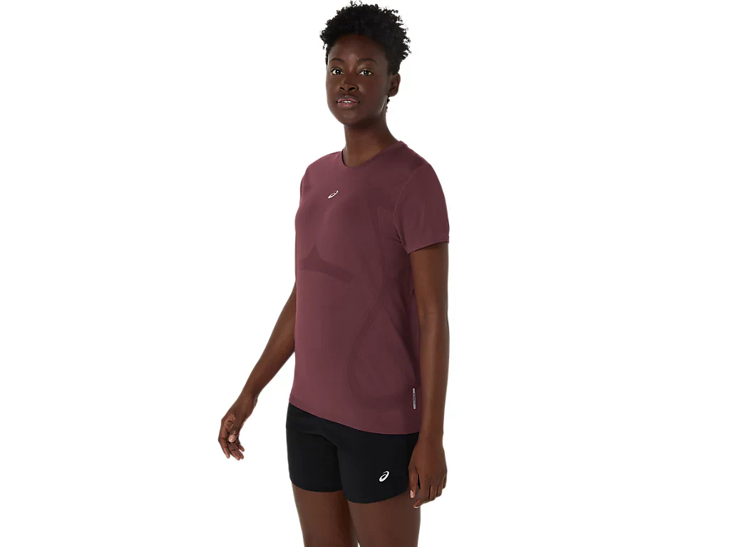 Asics Road Seamless SS Tee | Dark Currant - Image 3