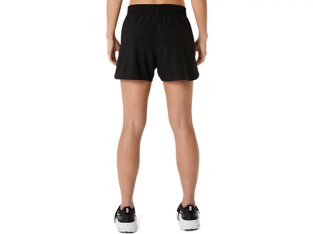 Asics Womens Core 4" Shorts | Black - Image 2