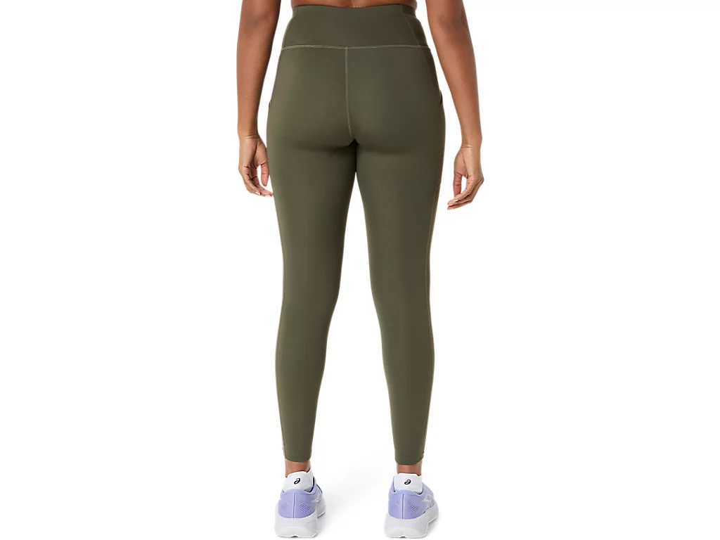 Asics Womens Core Tight | Dark Olive - Image 2