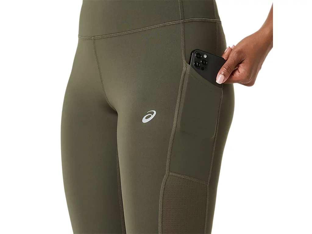 Asics Womens Core Tight | Dark Olive - Image 4