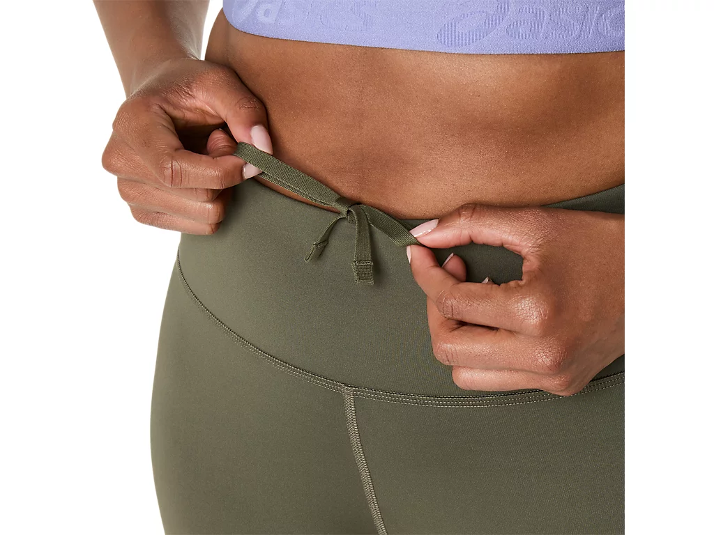 Asics Womens Core Tight | Dark Olive - Image 5