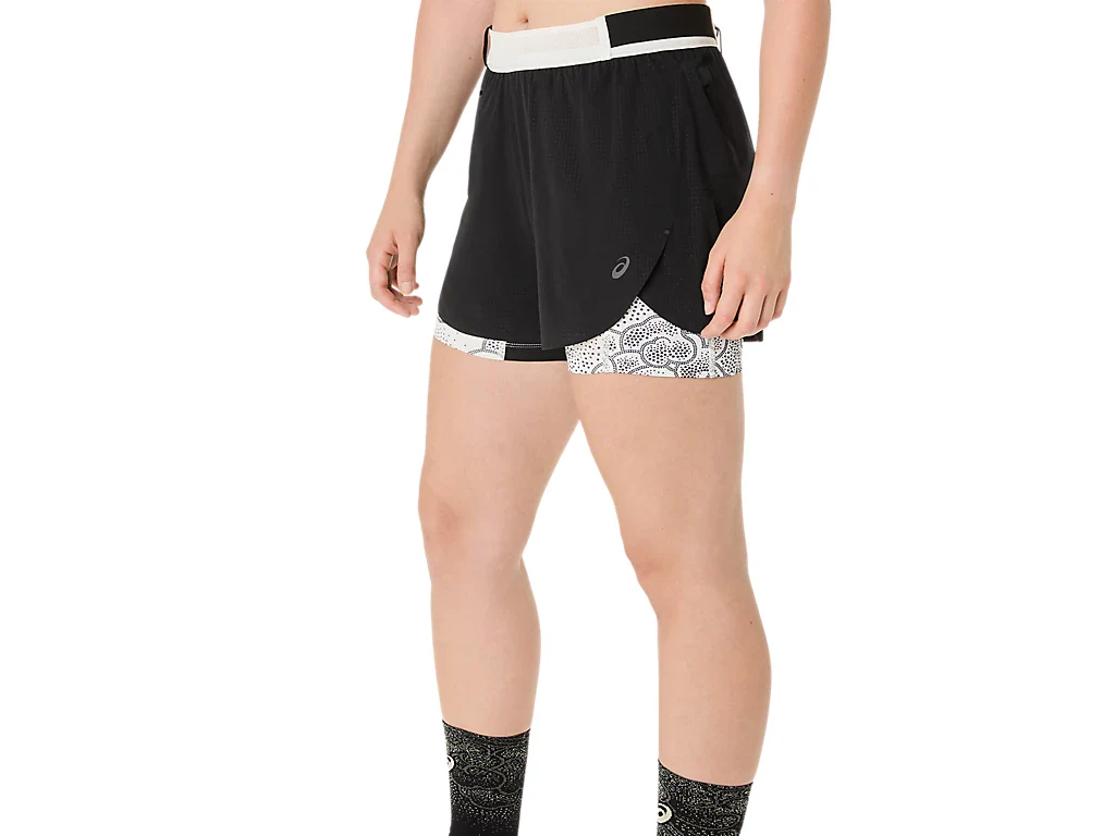 Asics Womens Limited Series Metraun Split Shorts | Black - Image 3