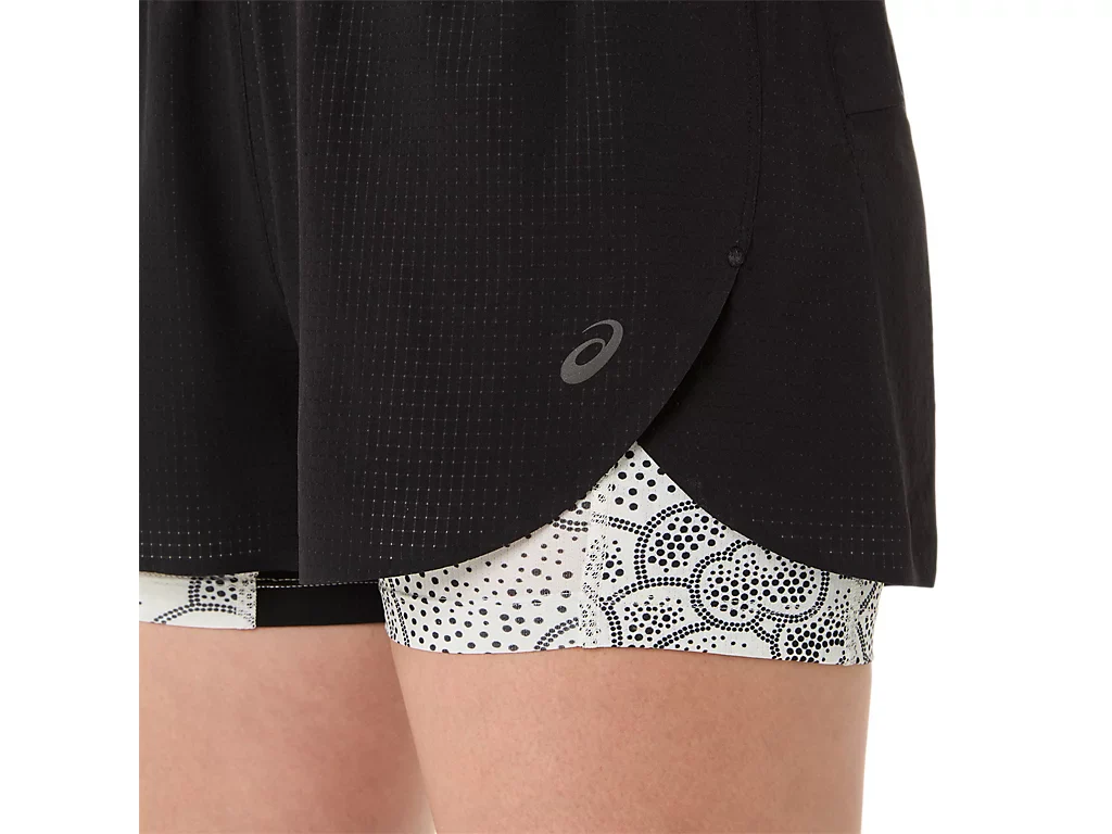 Asics Womens Limited Series Metraun Split Shorts | Black - Image 4