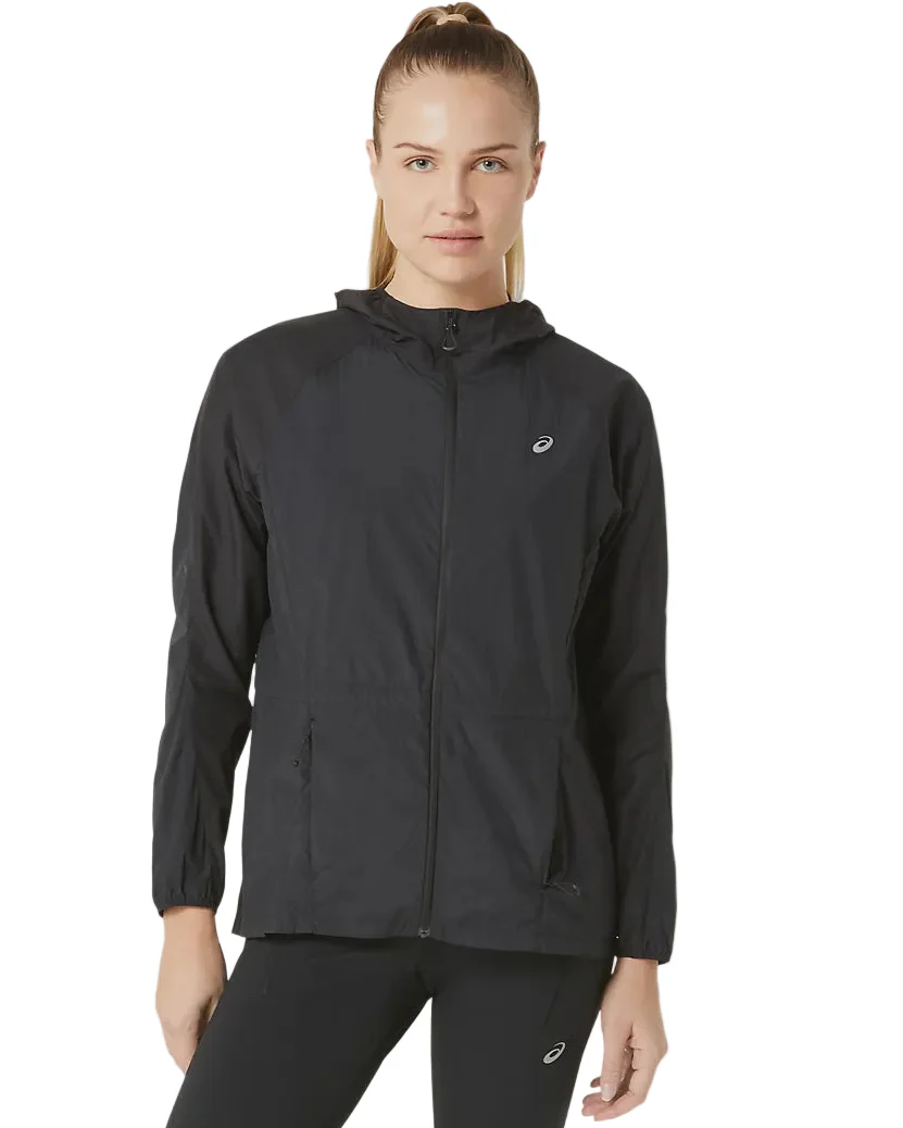 Asics Womens Road Packable Jacket | Black