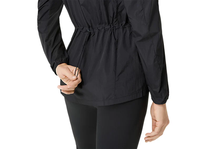 Asics Womens Road Packable Jacket | Black - Image 6