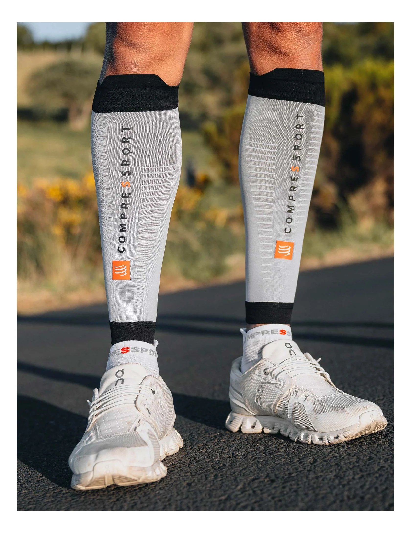 Compressport R2 3.0 Calf Sleeve | Grey Melange/Black - Image 3