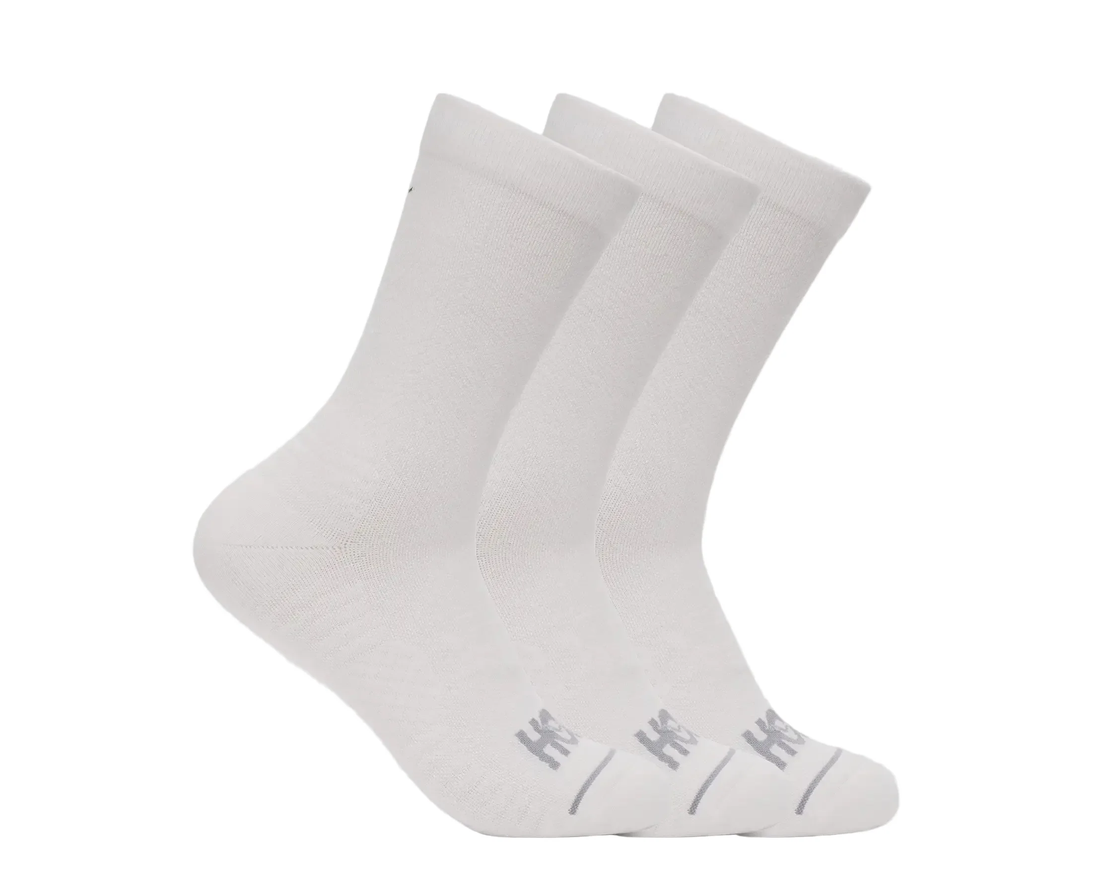 Hoka Crew Run Socks 3 Pack | White