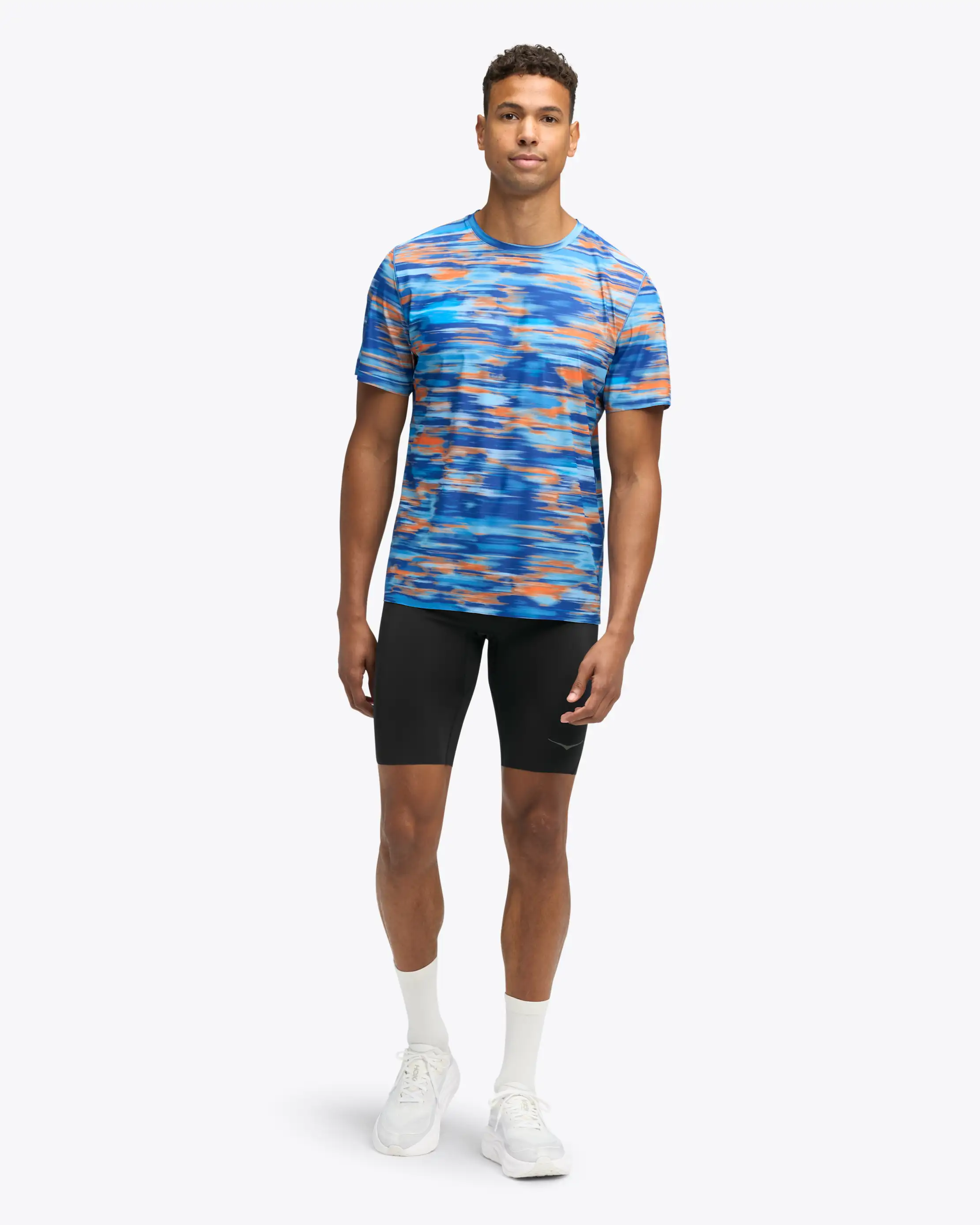Hoka Mens Airolite Short Sleeve Tee 2.0 | Blue Blur - Image 3