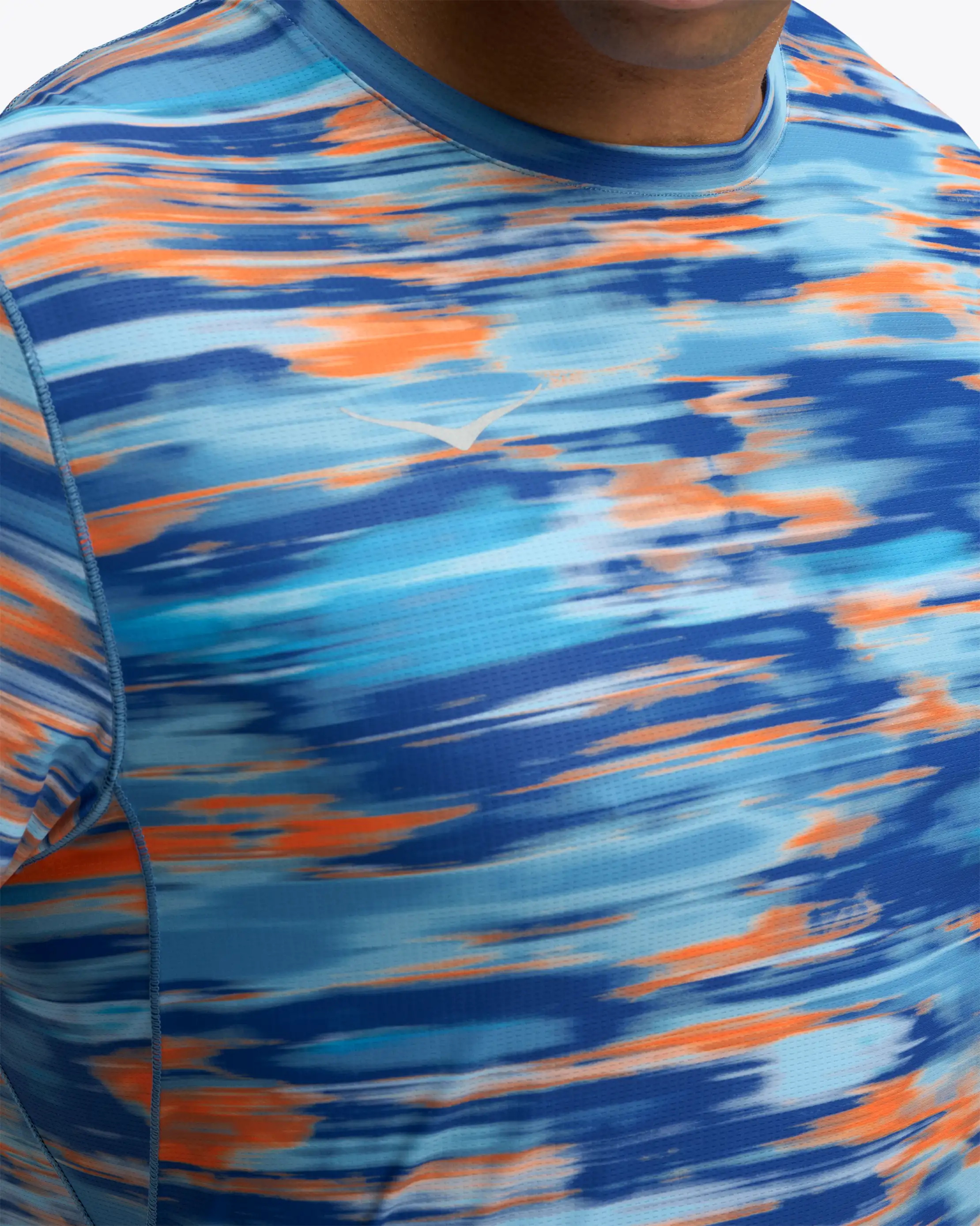 Hoka Mens Airolite Short Sleeve Tee 2.0 | Blue Blur - Image 5