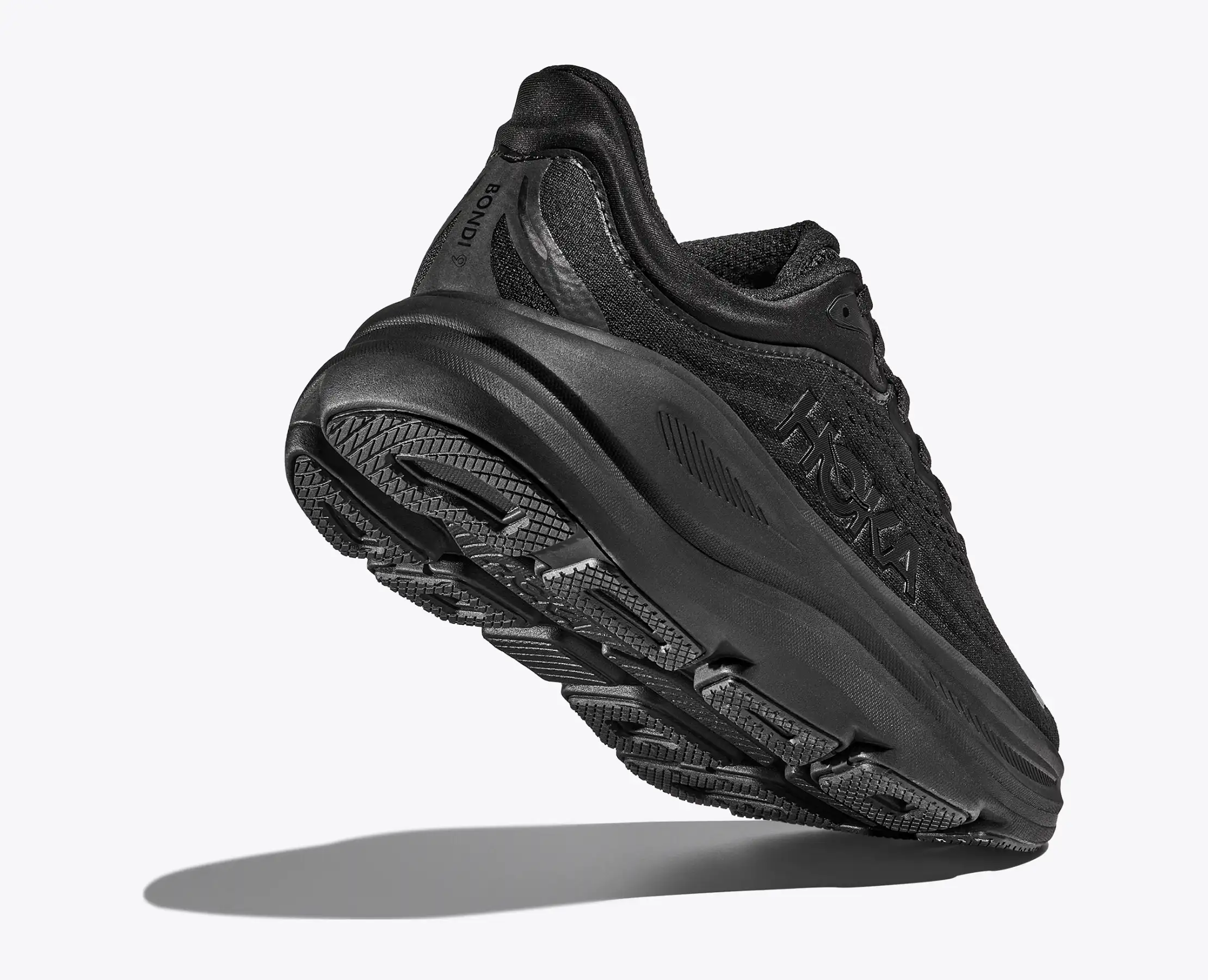 Hoka Mens Bondi 9 | Black/Black - Image 4