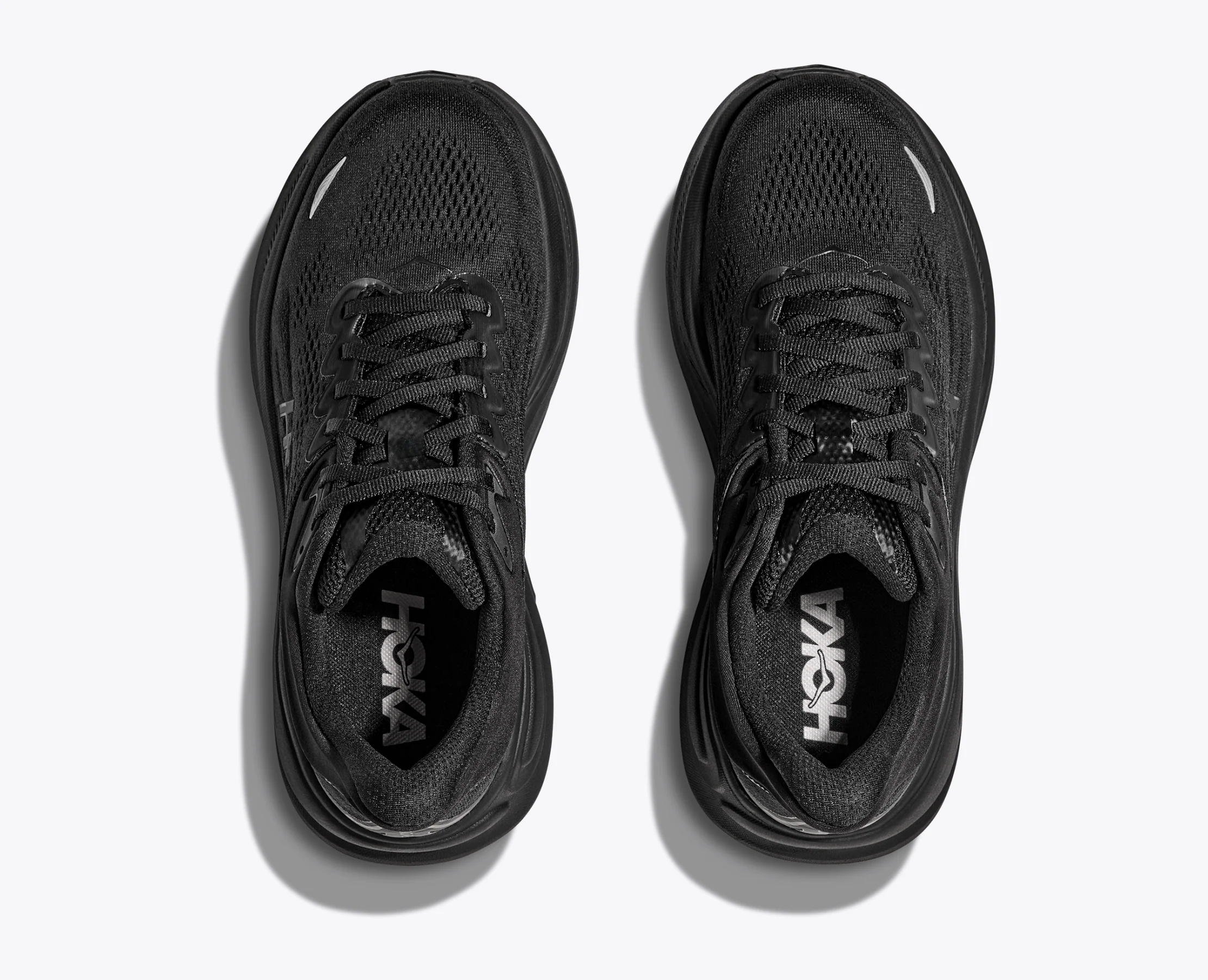 Hoka Womens Bondi 9 | Black/Black - Image 6