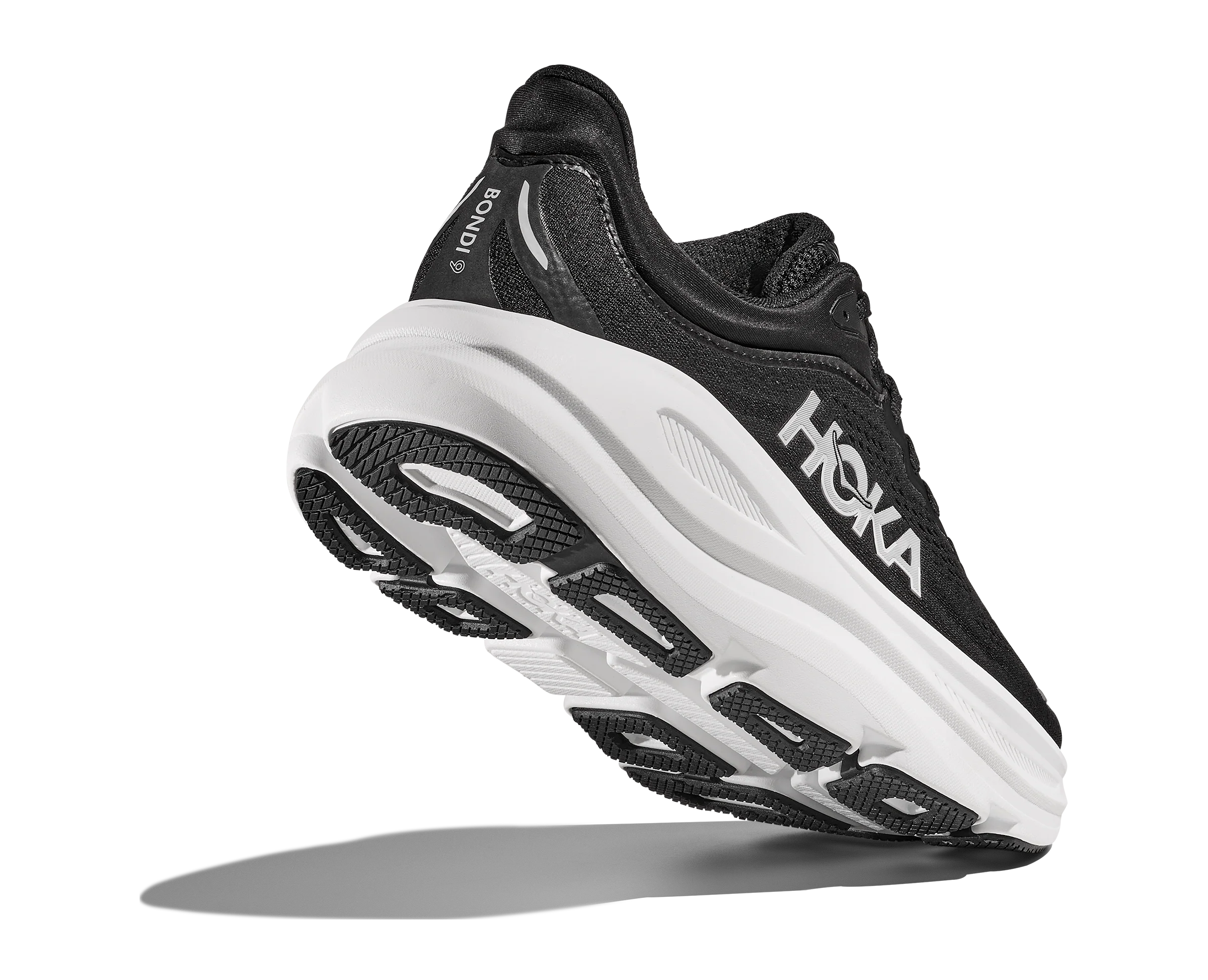 Hoka Womens Bondi 9 | Black/White - Image 5