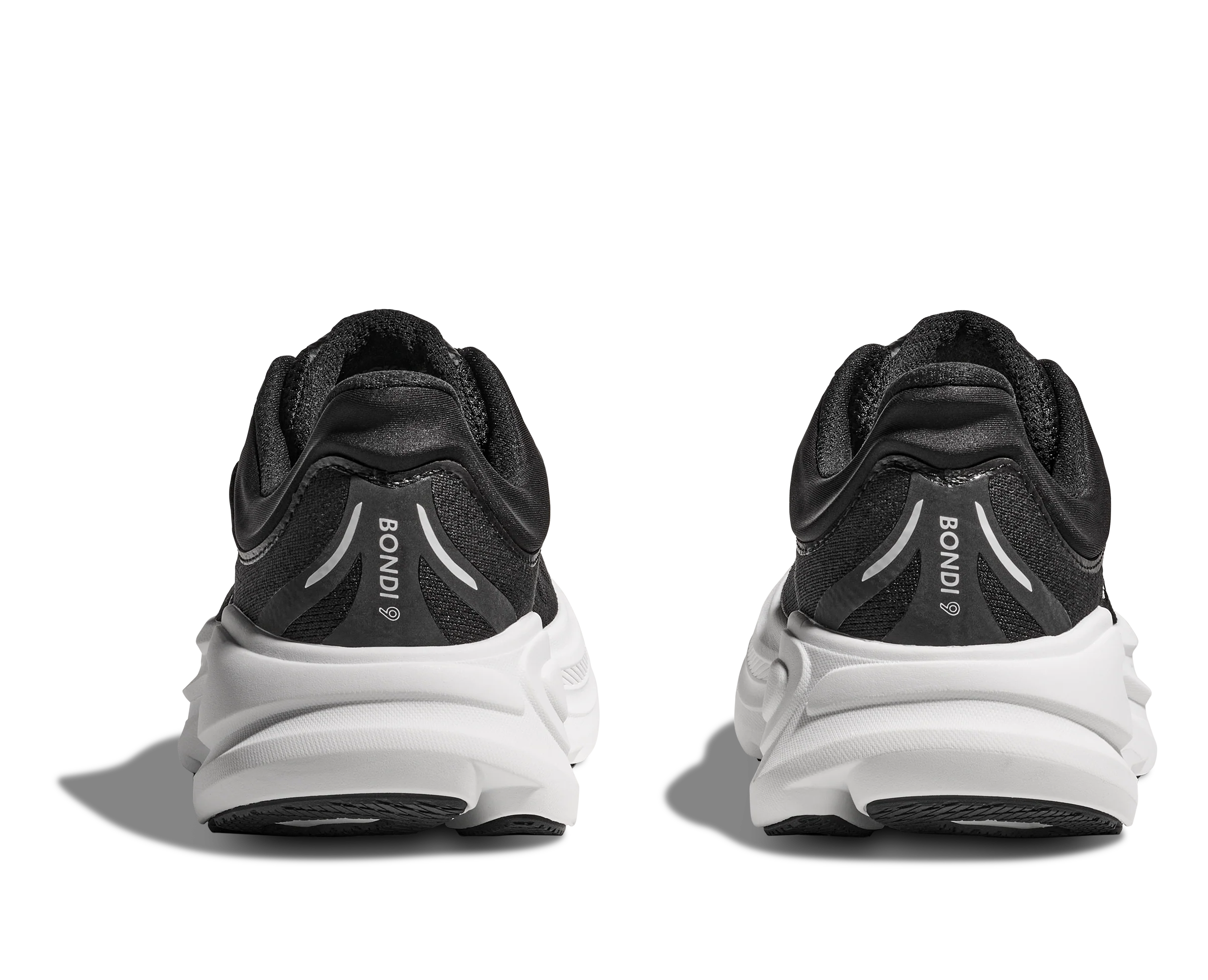 Hoka Womens Bondi 9 | Black/White - Image 8