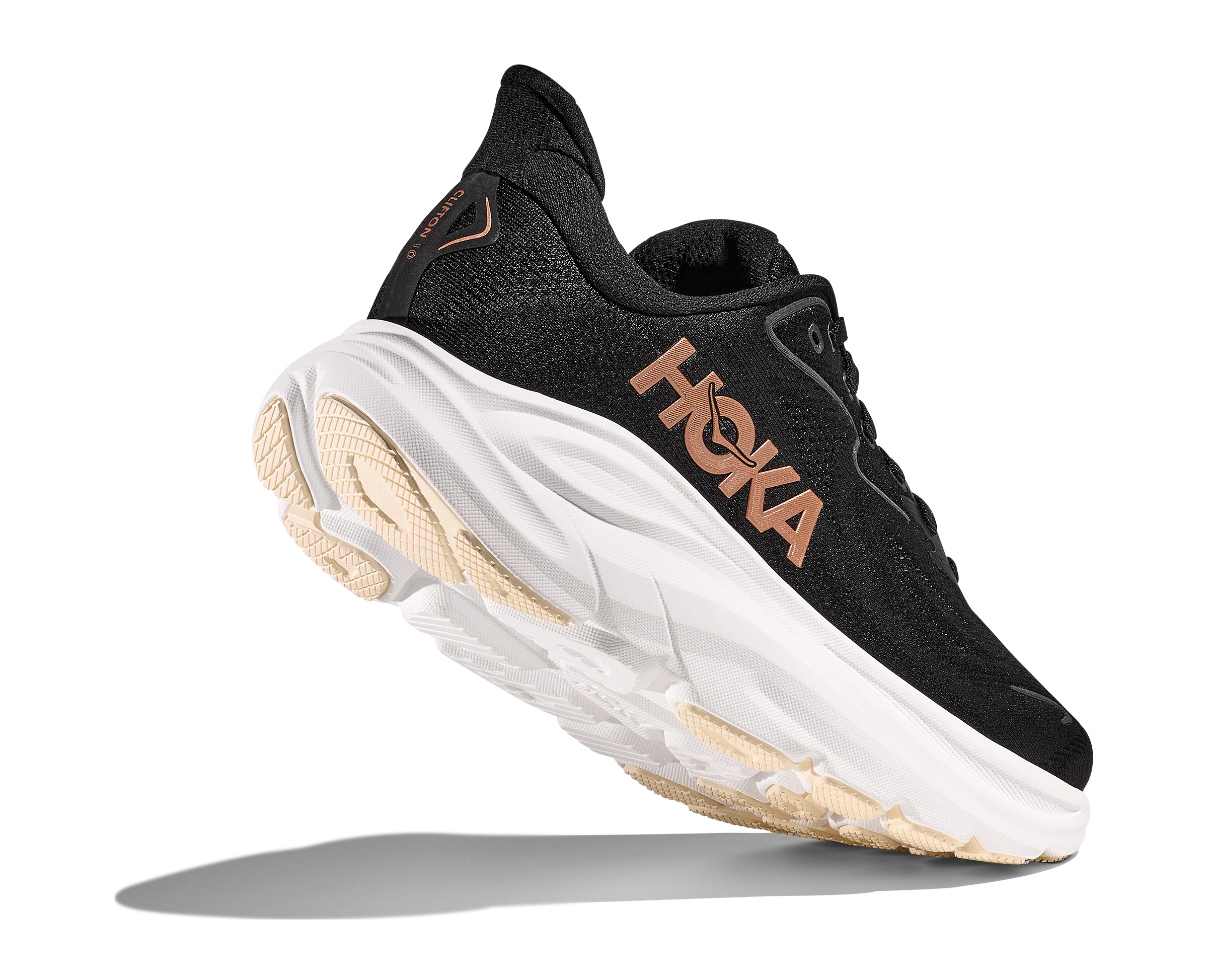 Hoka Womens Clifton 10 | Black / Gold Rose - Image 5
