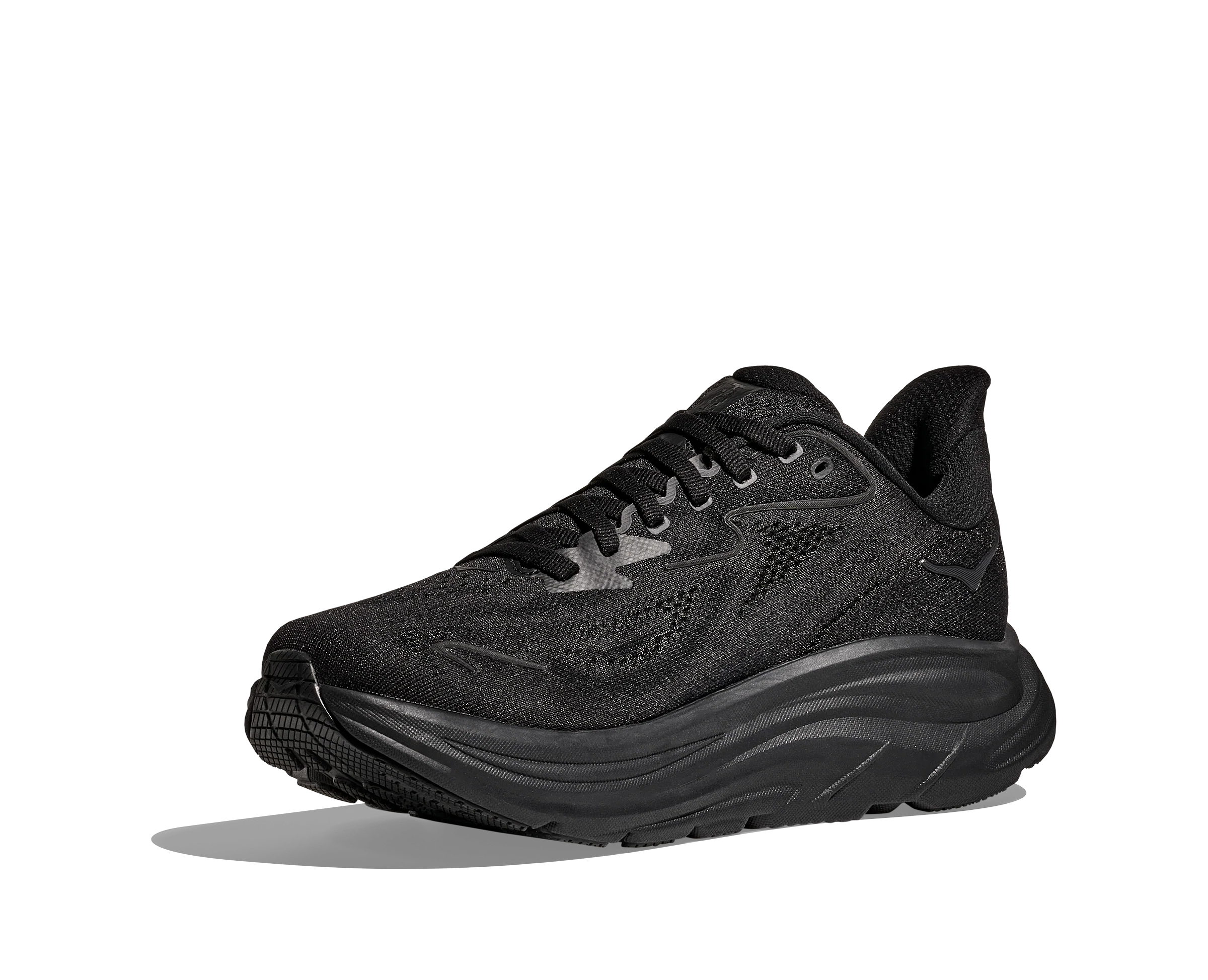 Hoka Womens Clifton 10 | Black/Black - Image 3