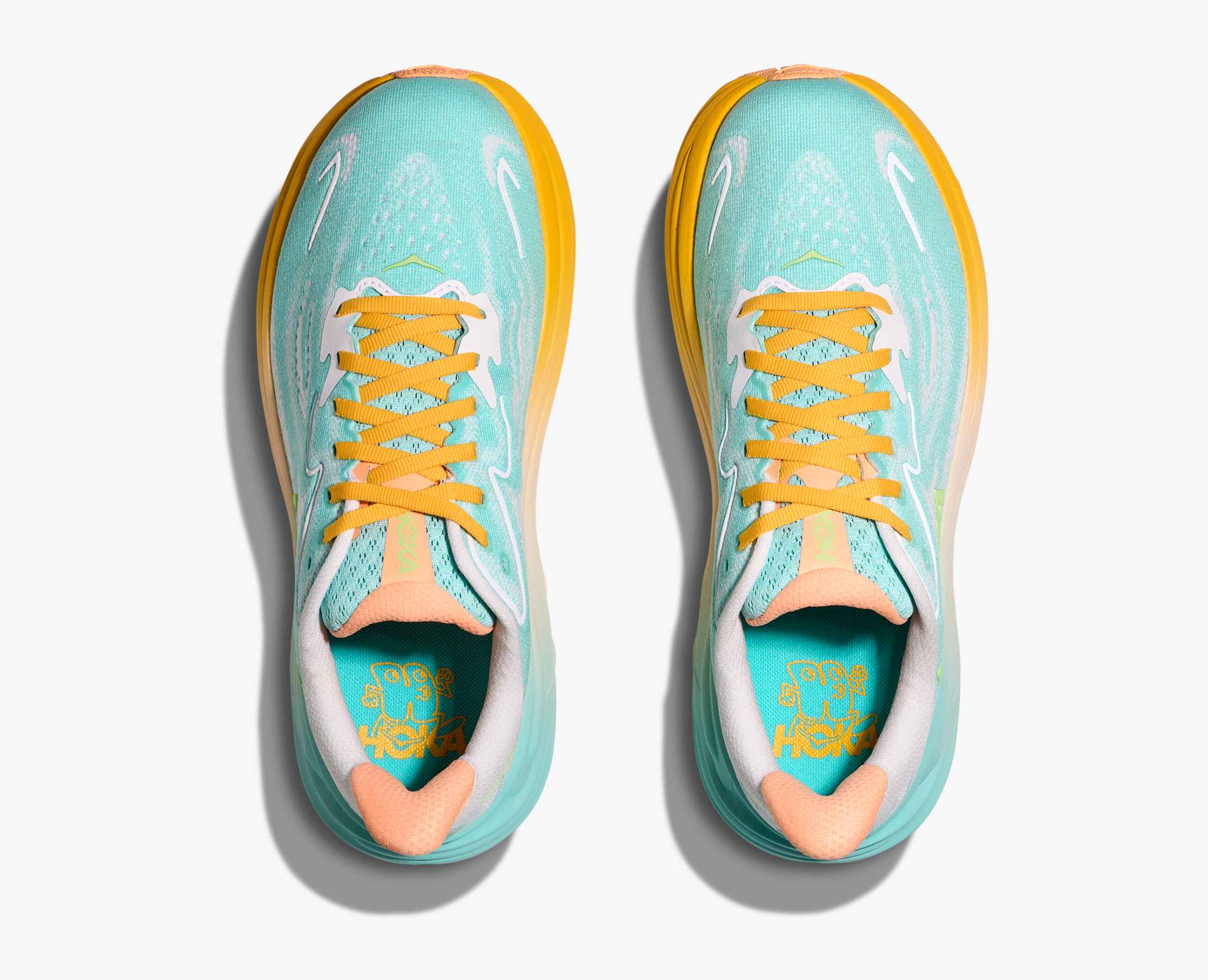 Hoka Womens Clifton 10 | Blue Spark/White - Image 6