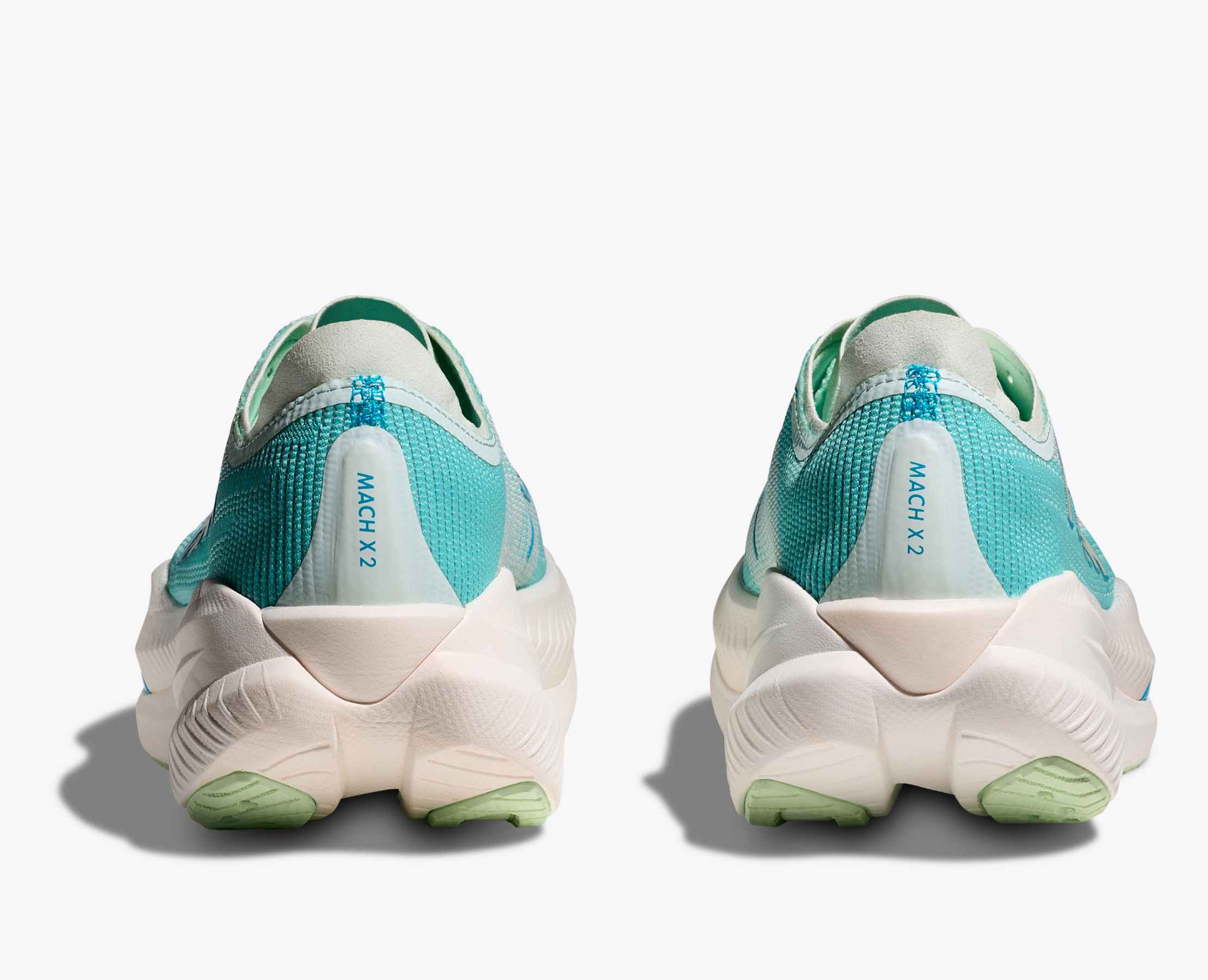 Hoka Womens Mach X 2 | Snow Melt / Blue Spark - Image 5
