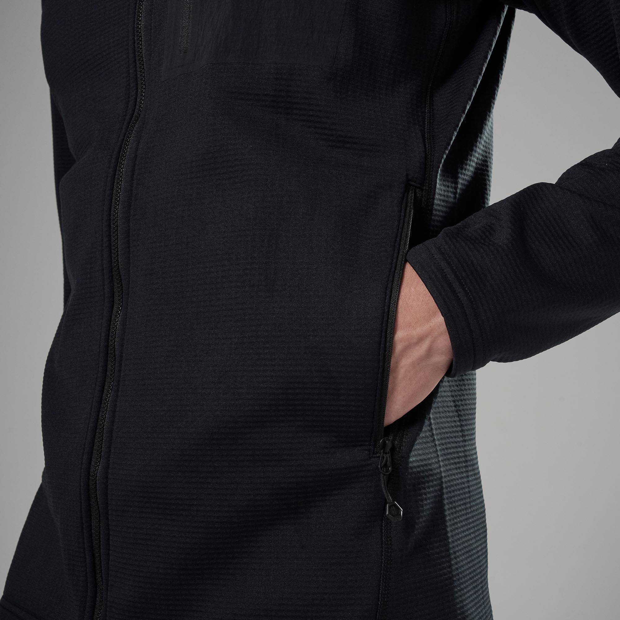 Montane Mens Protium CP Hooded Fleece Jacket | Black - Image 4