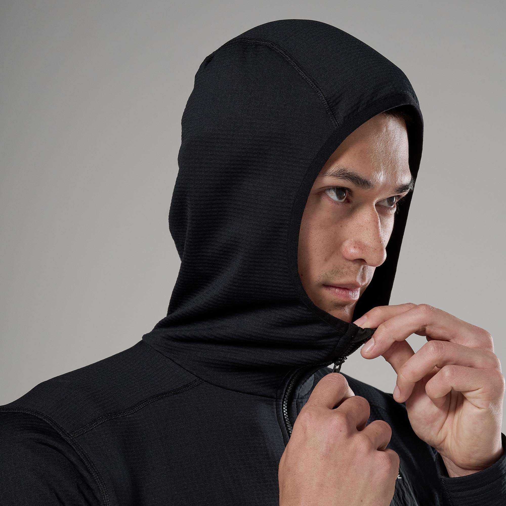 Montane Mens Protium CP Hooded Fleece Jacket | Black - Image 5