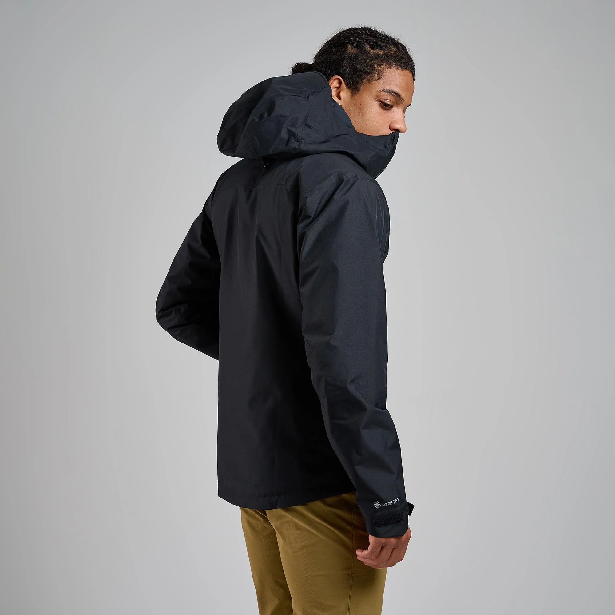 Montane Mens Spirit Waterproof Jacket | Black - Image 2