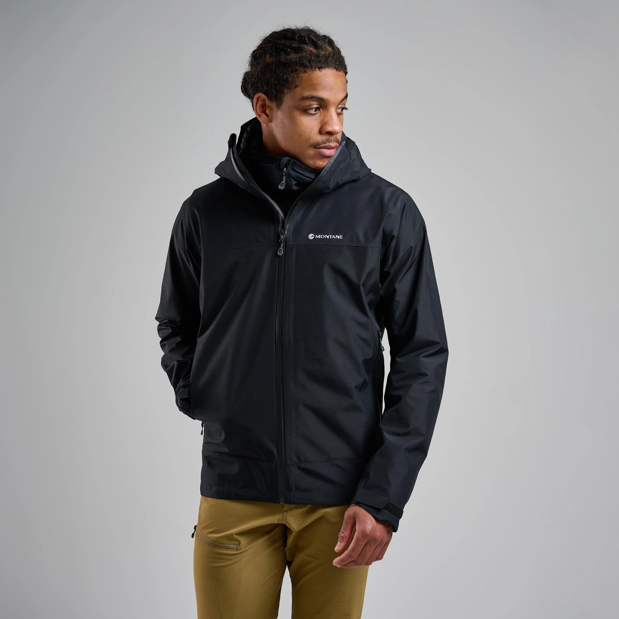 Montane Mens Spirit Waterproof Jacket | Black - Image 3