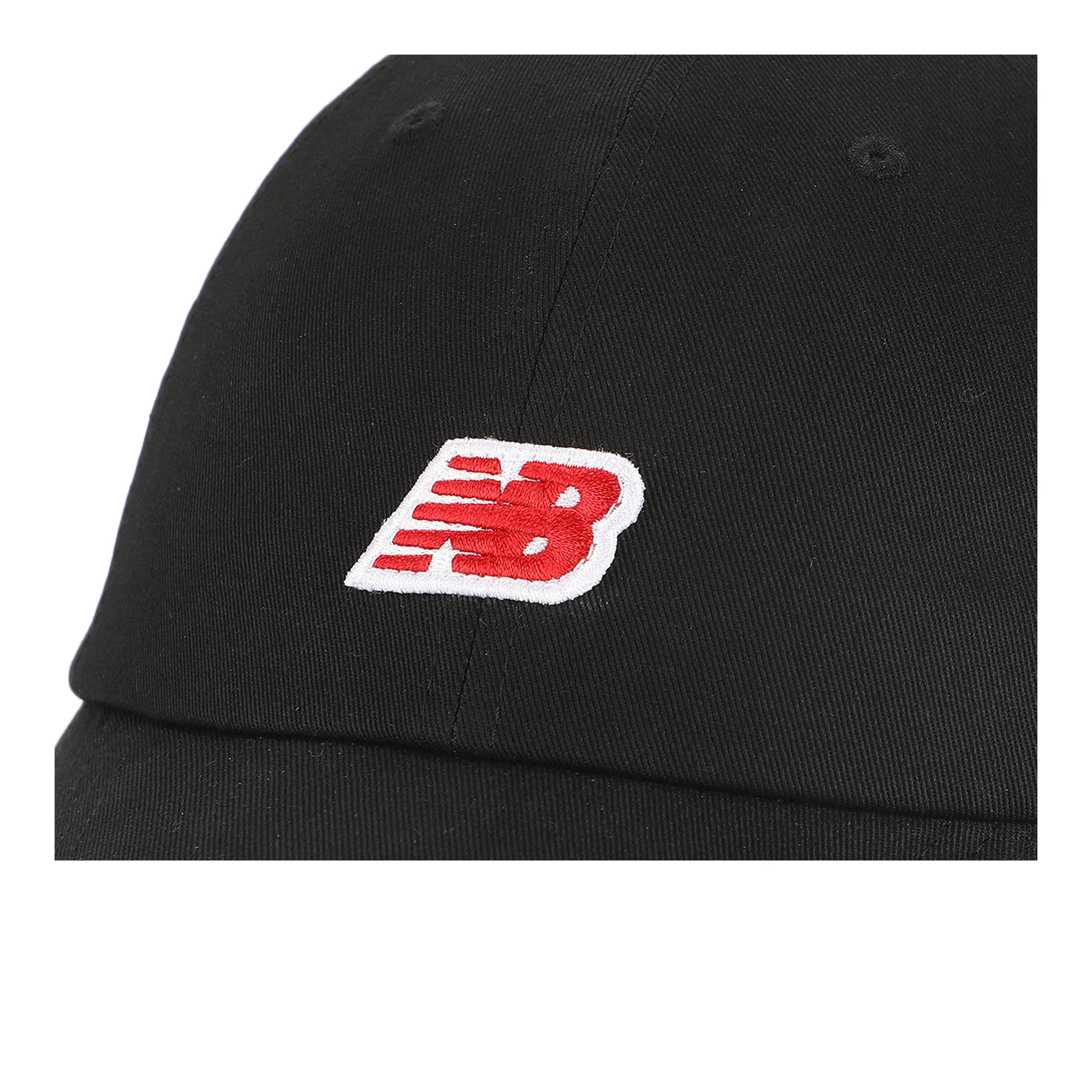 New Balance 6 Panel Logo Patch Hat | Black - Image 3