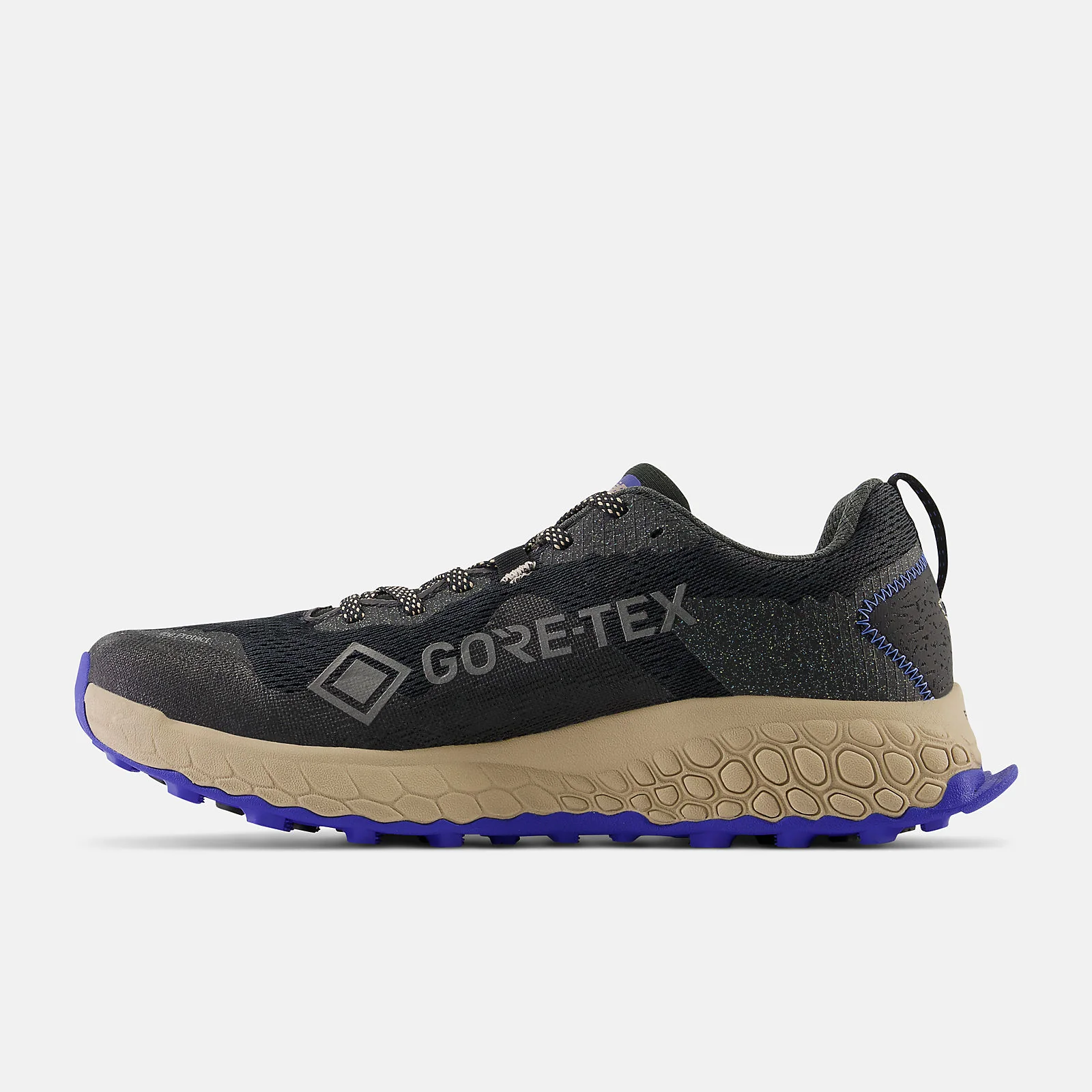 New Balance Mens Fresh Foam Hierro V7 Goretex | Black/Marine Blue - Image 2