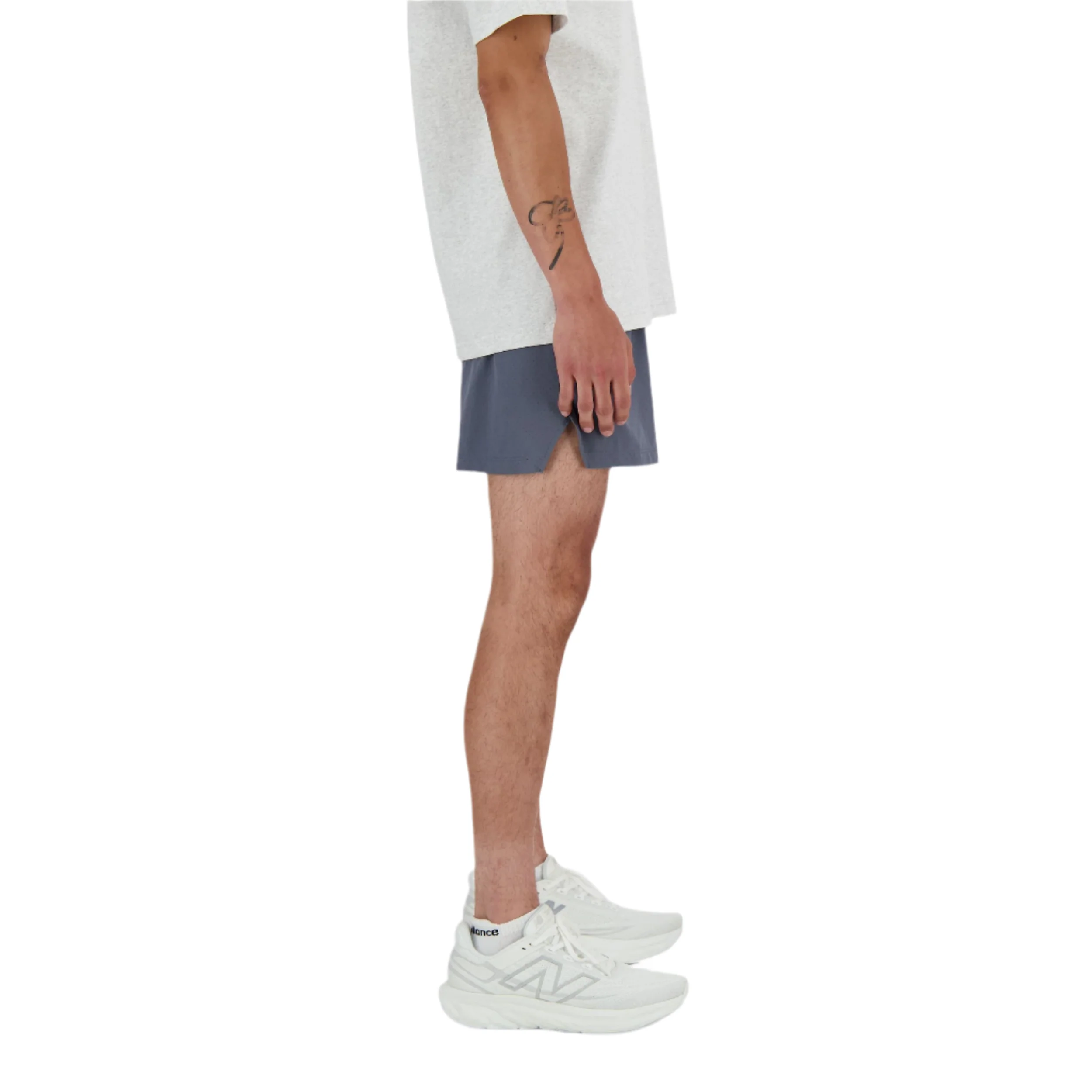 New Balance Mens RC 5" Short | Graphite Grey - Image 3