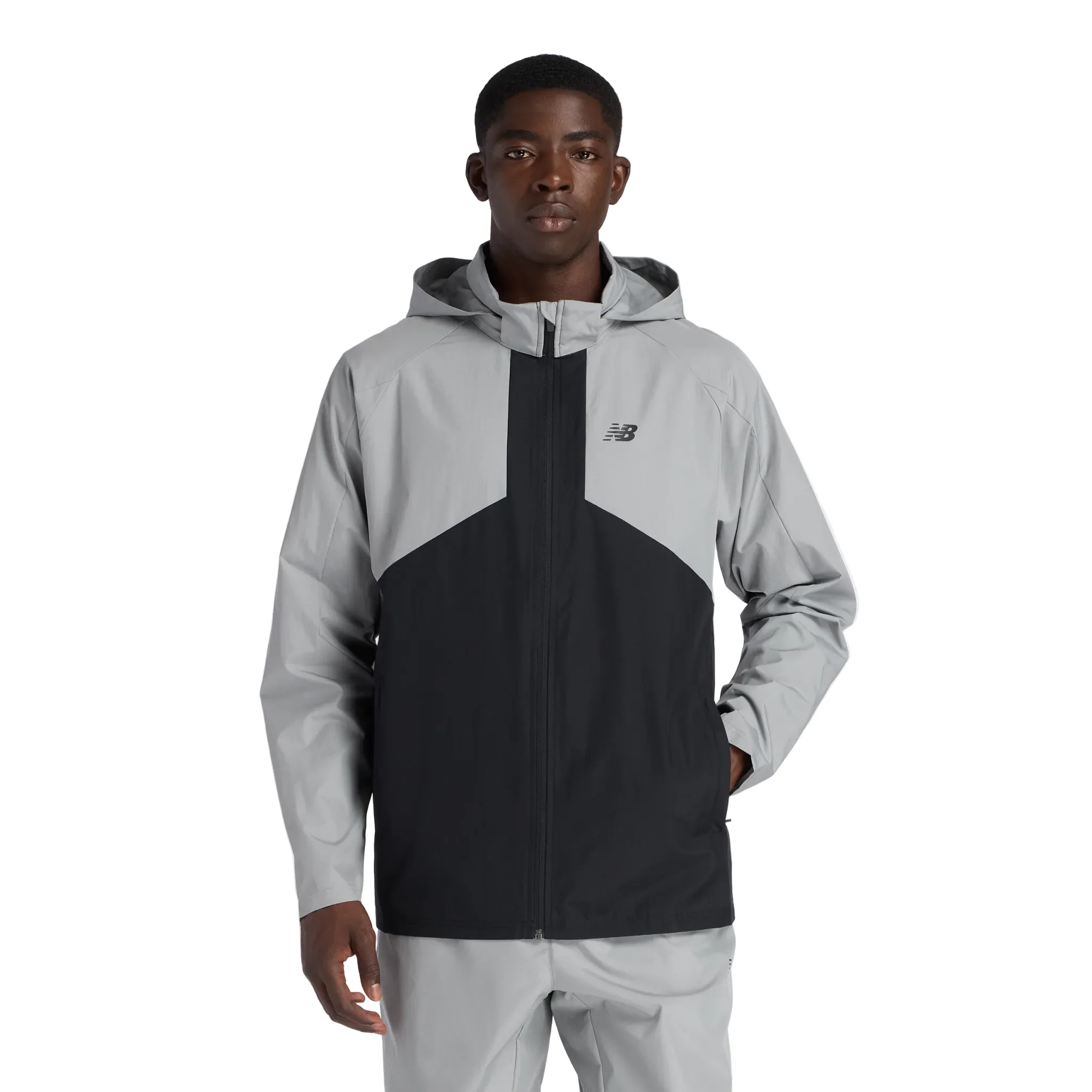 New Balance Mens Utility Woven Jacket | Slate Grey