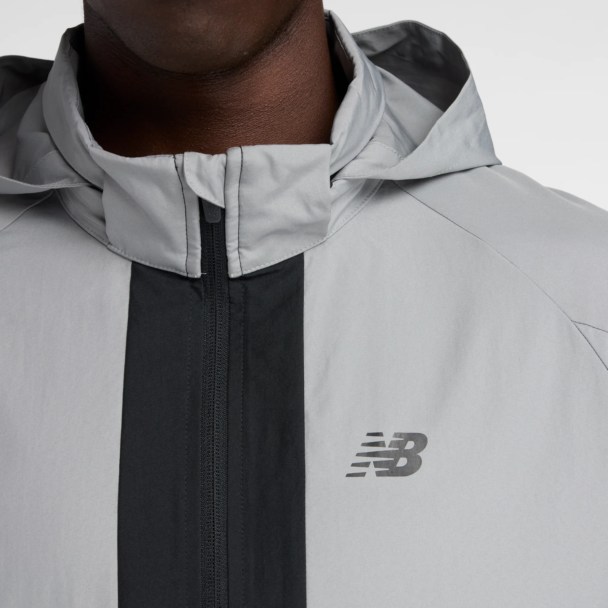 New Balance Mens Utility Woven Jacket | Slate Grey - Image 5