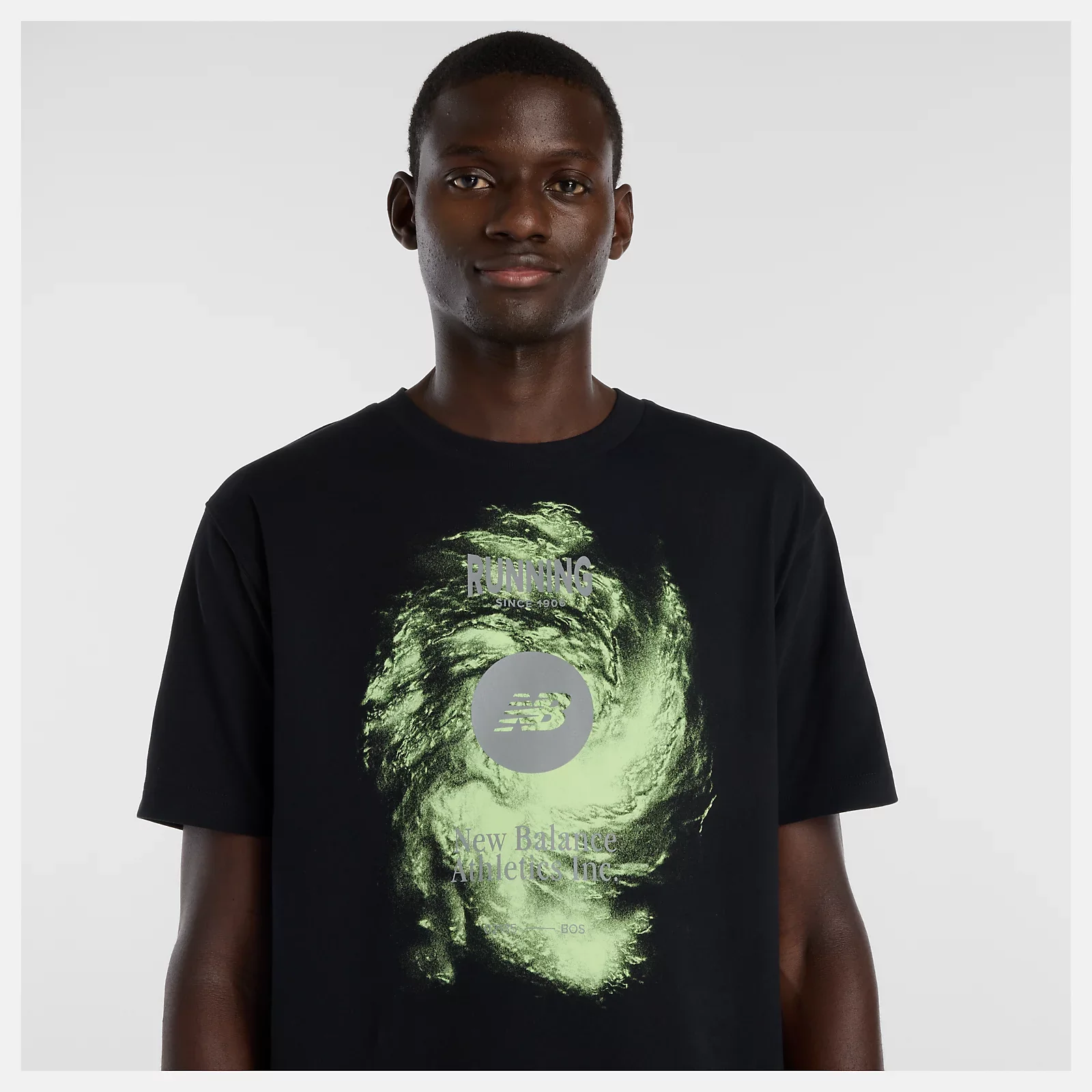 New Balance Mens Vortex Performance Tee | Black - Image 4