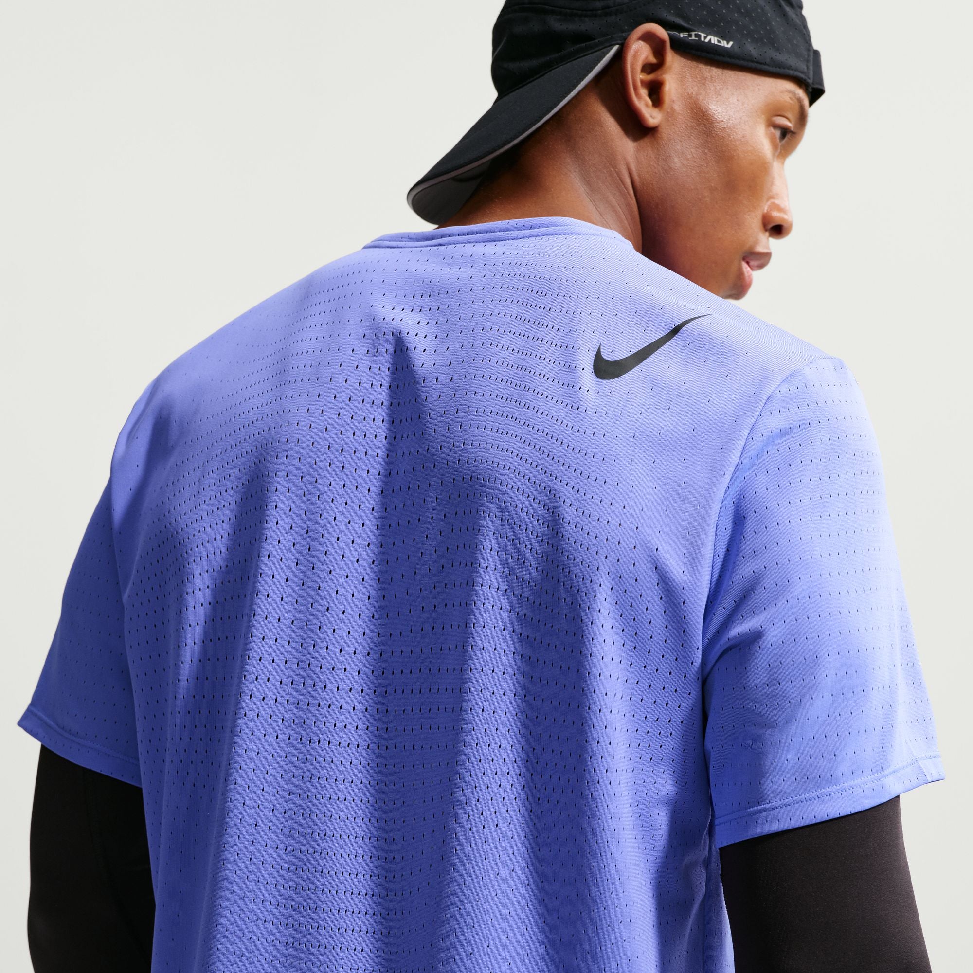 Nike Mens AeroSwift SS Running Tee | Sapphire - Image 5