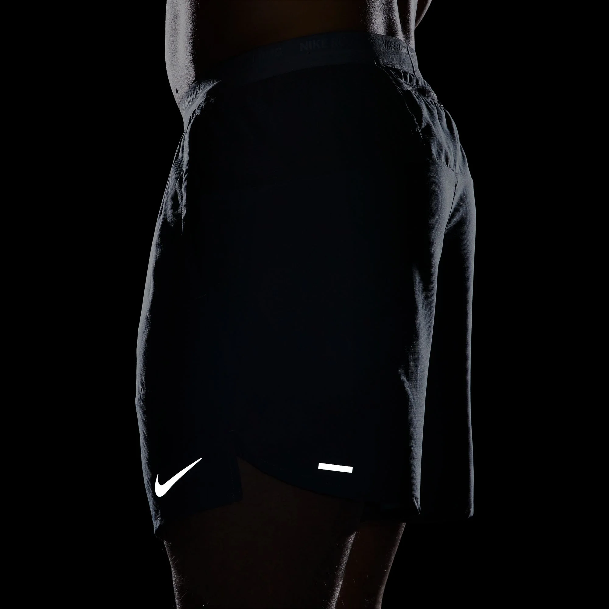 NIKE MENS DRI-FIT STRIDE 7" BRIEF LINED SHORTS | SMOKE GREY/RELECTIVE SILVER - Image 7
