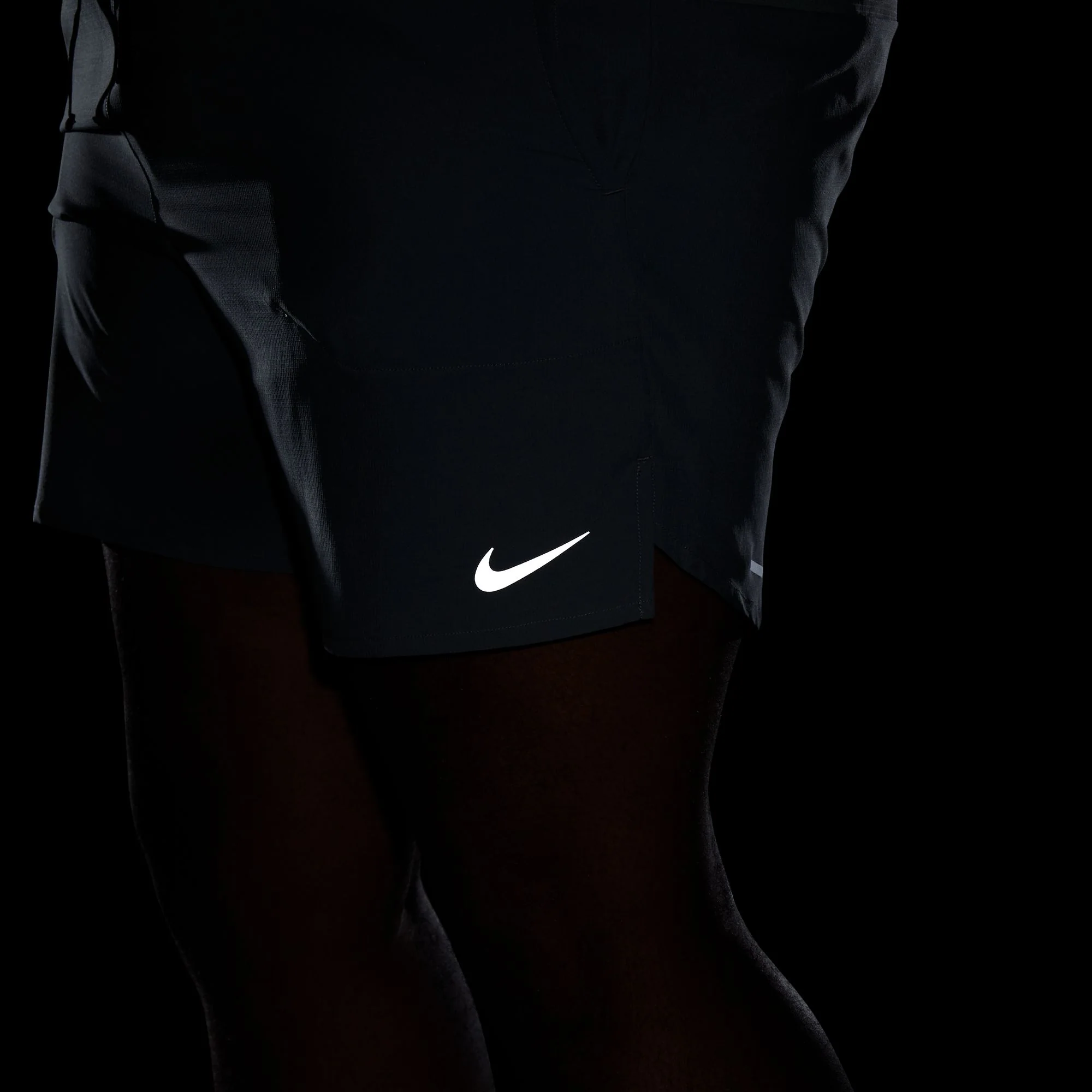 NIKE MENS DRI-FIT STRIDE 7" BRIEF LINED SHORTS | SMOKE GREY/RELECTIVE SILVER - Image 8