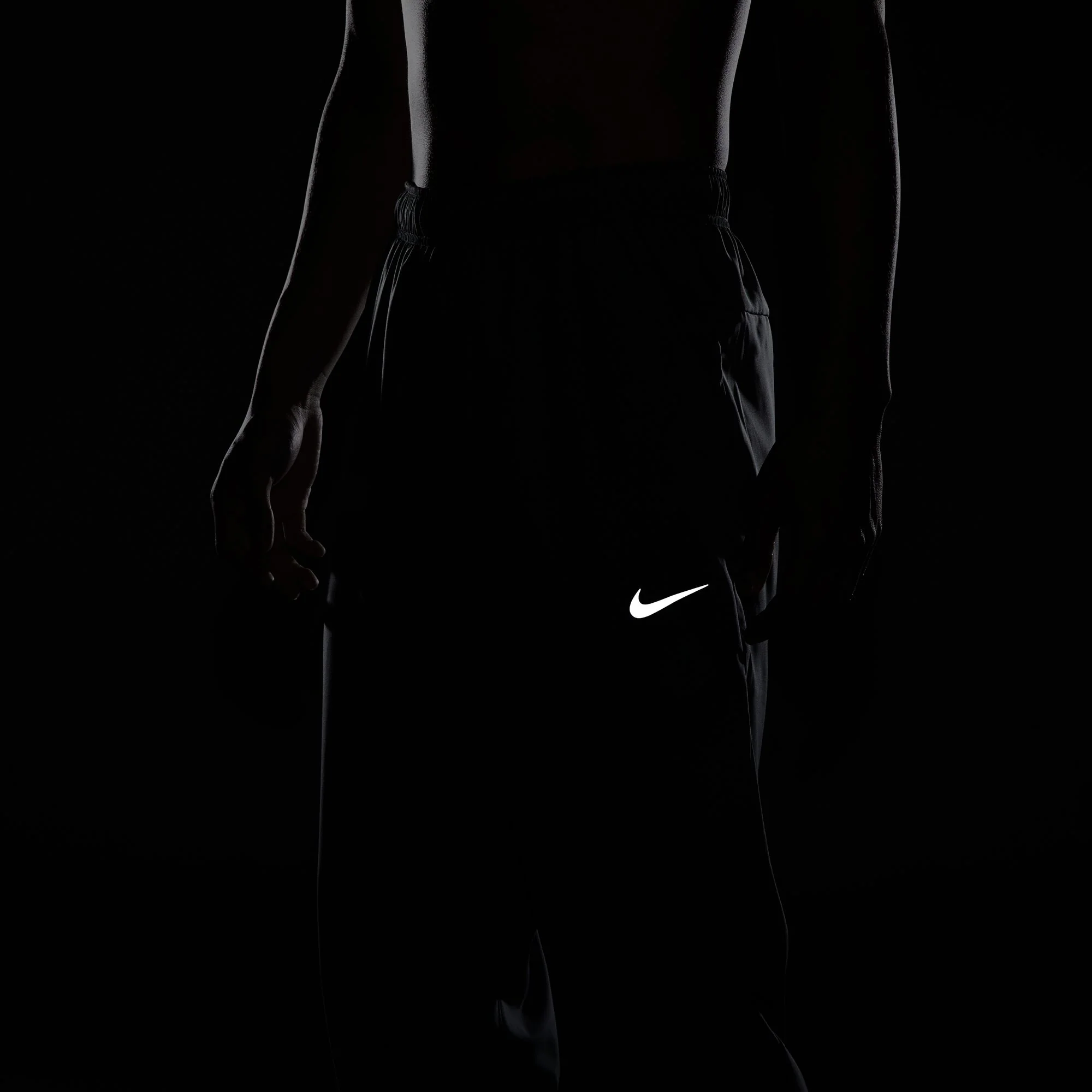 Nike Mens Dri-FIT Tapered Versatile Pants | Smoke Grey/Reflective Silver - Image 6